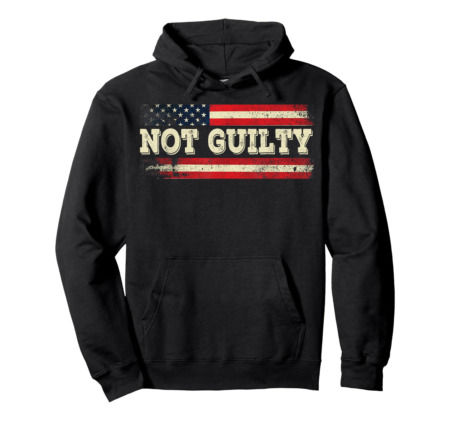 American Flag I Stand With USA Vintage Not Guilty Trump T-Shirt