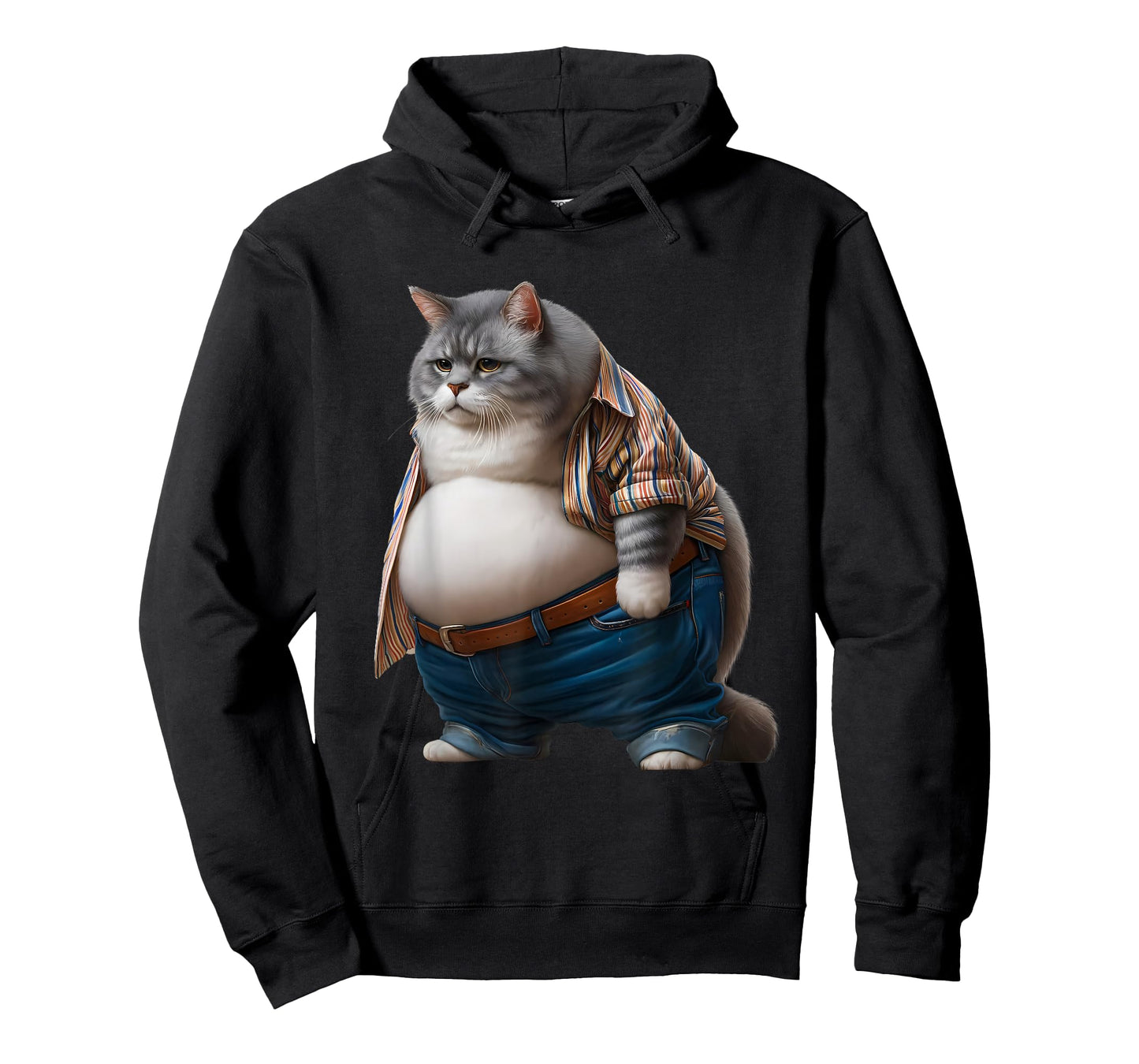Funny Fat Cat Graphic Fat Kitten Design Chubby Cat Lover T-Shirt