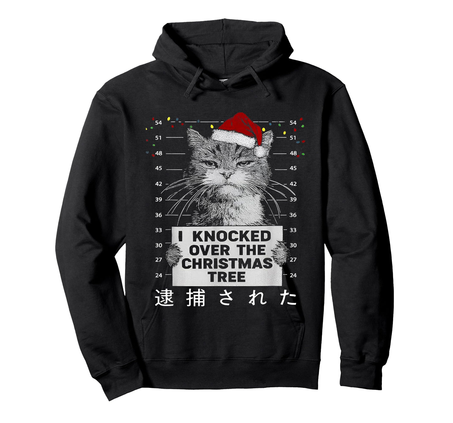Funny Christmas Cat I Knocked Over The Christmas Tree T-Shirt