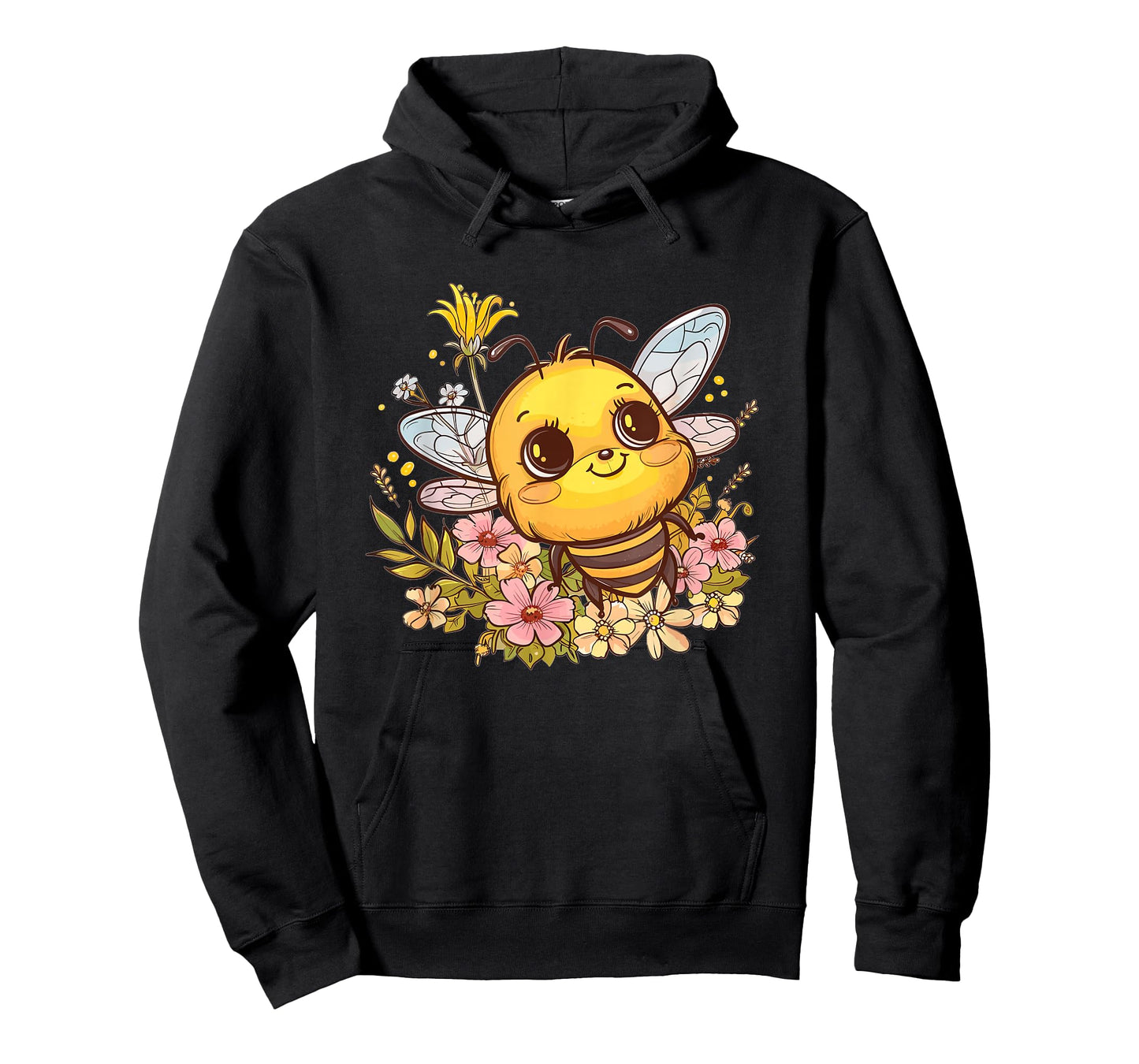 Cute Bee with Flowers I Kids Bee T-Shirt
