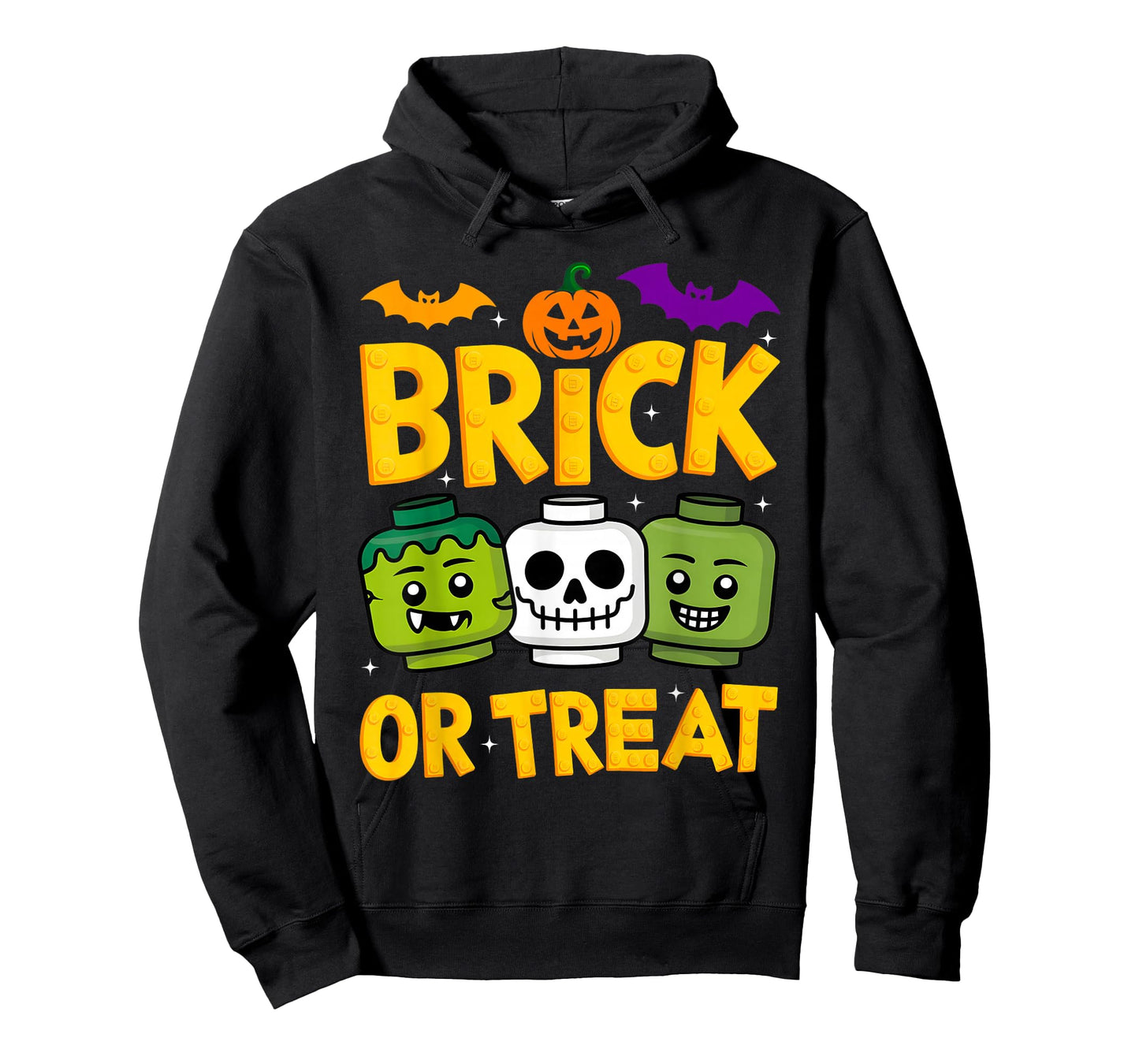 Brick or Treat Halloween Master Builder Blocks Building Kids T-Shirt