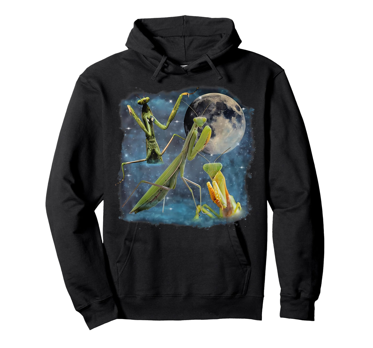 3 Praying Mantis Howling The Moon Entomologist Insect Lover T-Shirt