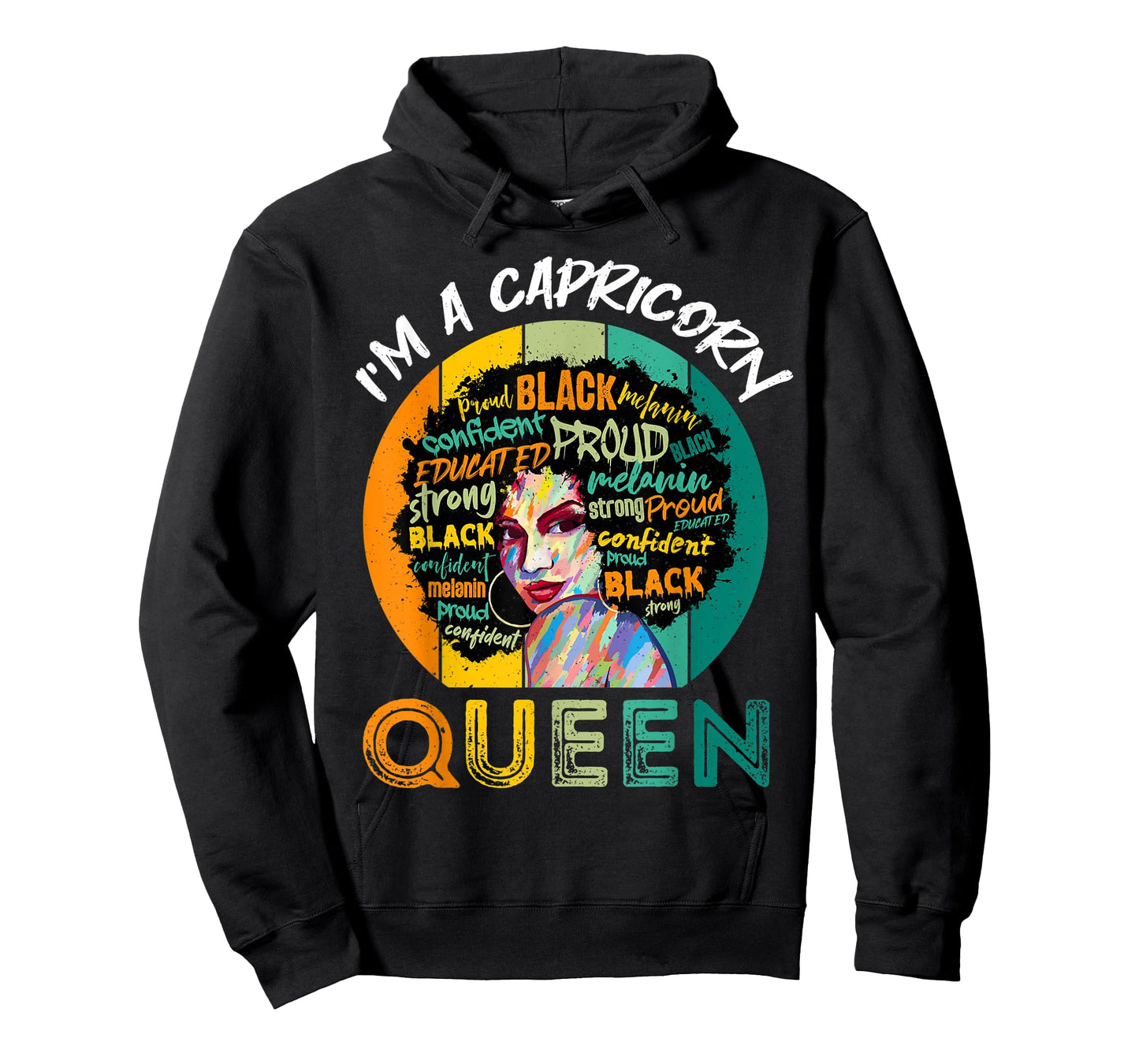 I'm A Capricorn Queen Melanin Black Women Horoscope T-Shirt