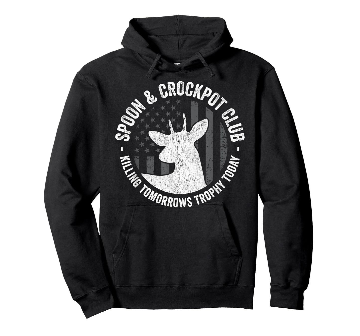 Spoon And Crockpot Club Funny Deer Hunter Hunting Joke Gift T-Shirt