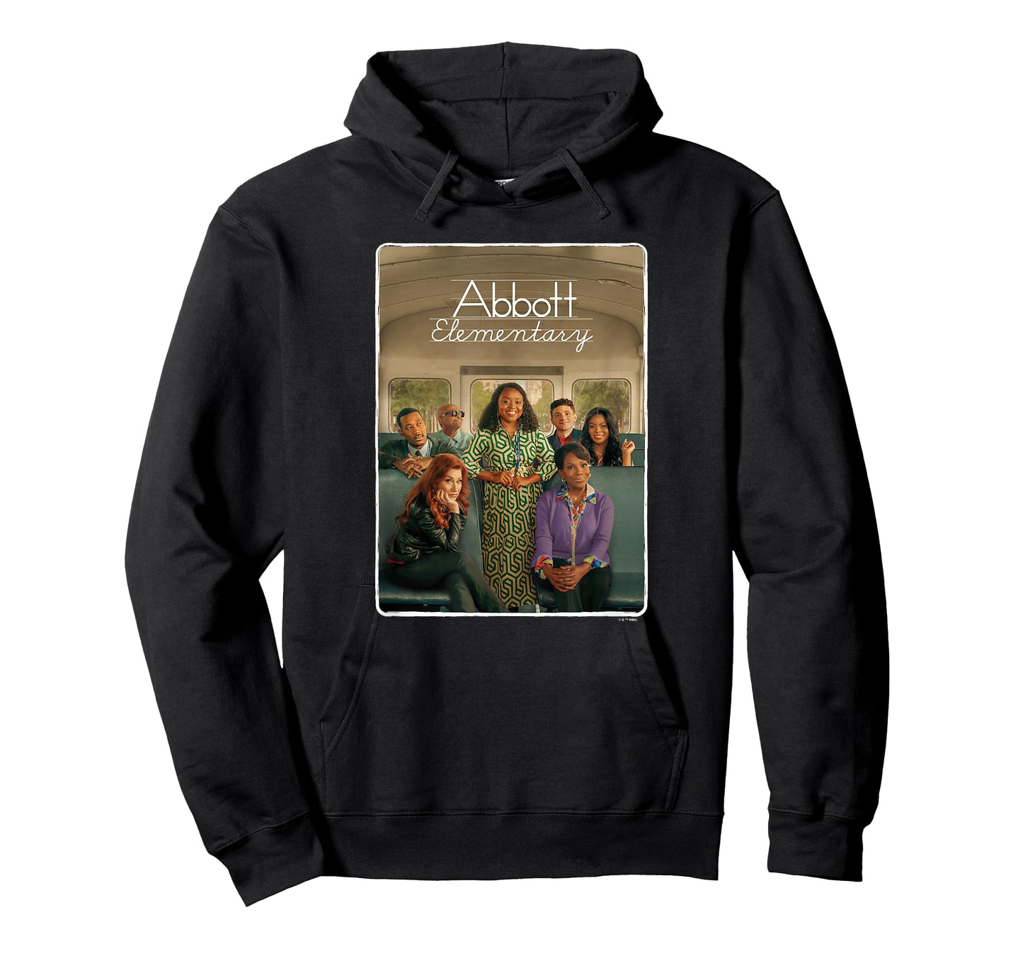 Abbott Elementary Teachers On The Bus Portrait & Logo T-Shirt