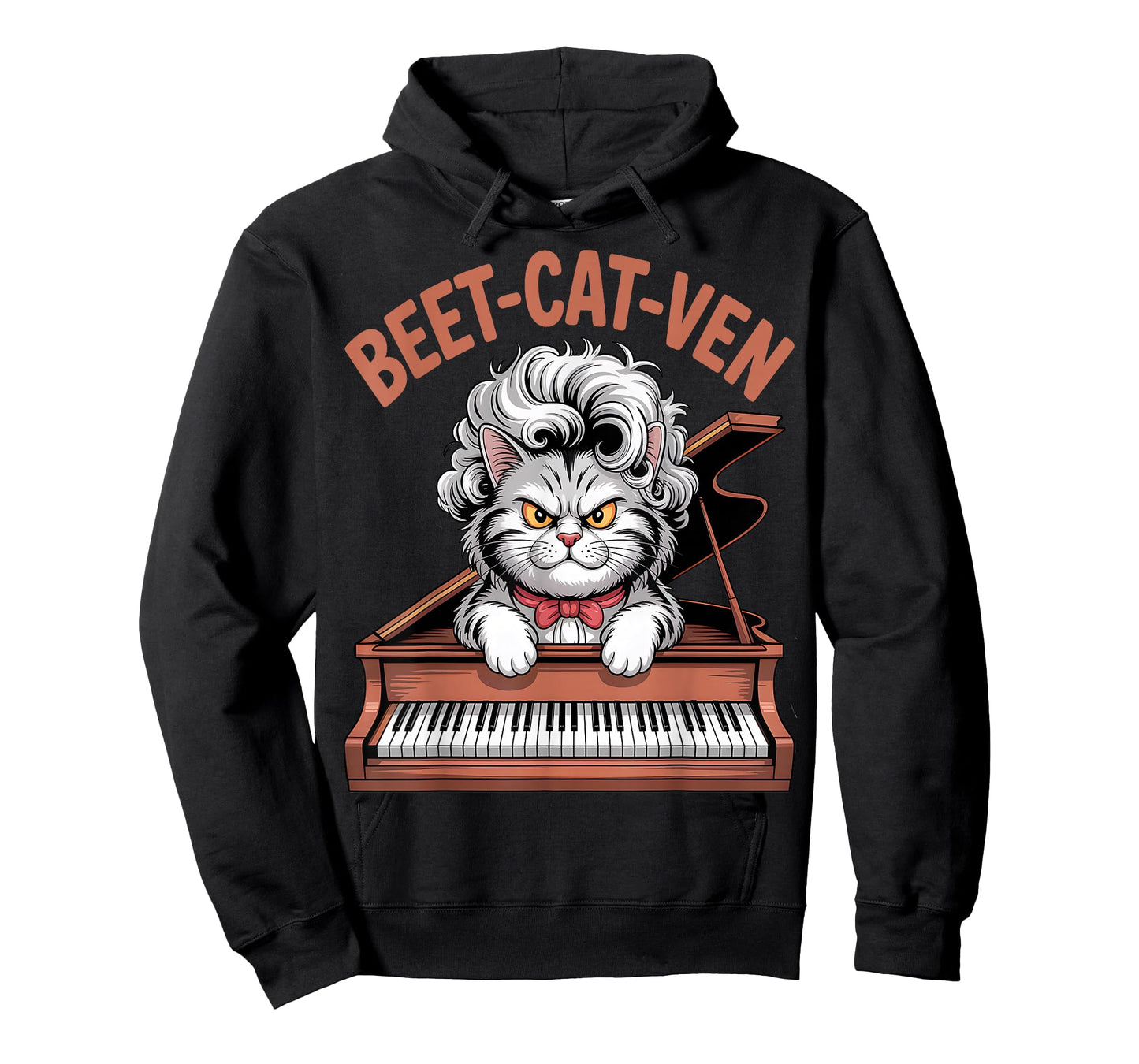 Funny Beethoven Cat Pun Beet-Cat-Ven Piano T-Shirt