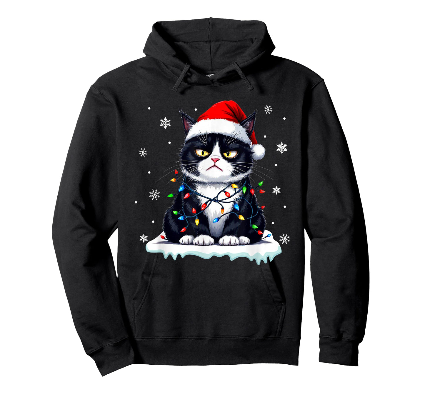 Christmas Pajamas Men Women Boys Girls Funny Cat T-Shirt