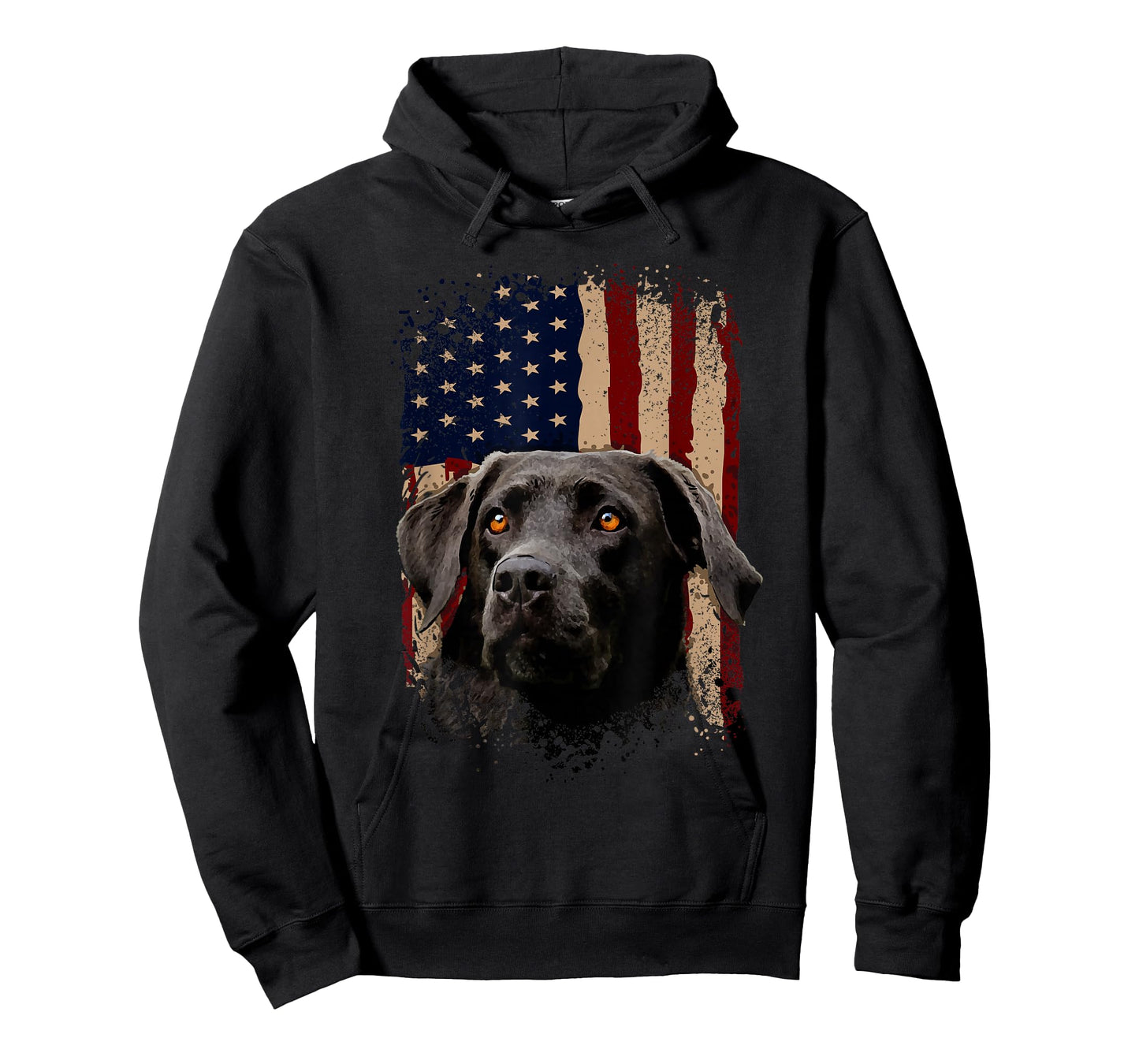 American Black Labrador USA Flag Lab Owner T-Shirt
