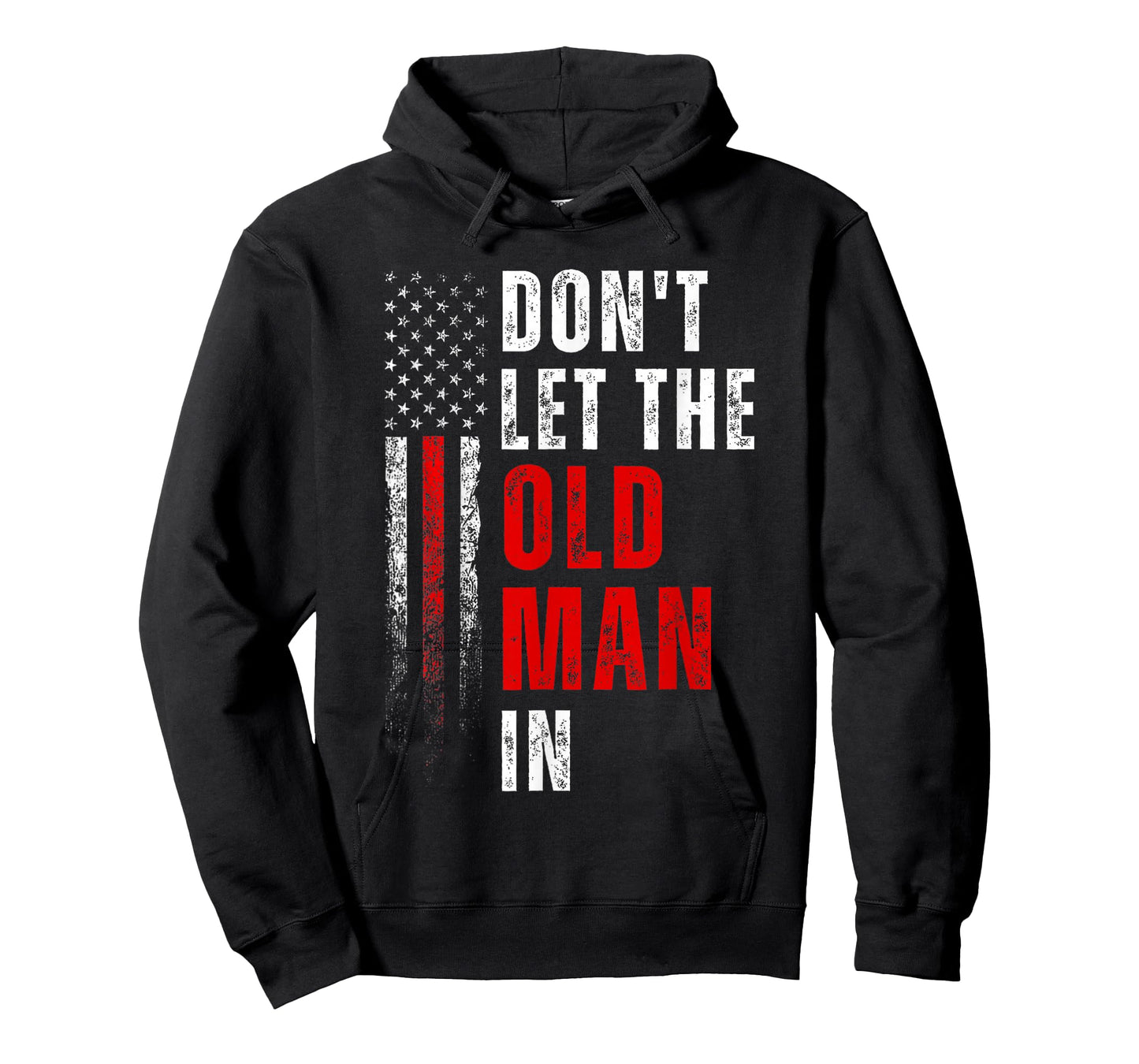 Funny Vintage Don't LET The Old Man in Retro American Flag T-Shirt