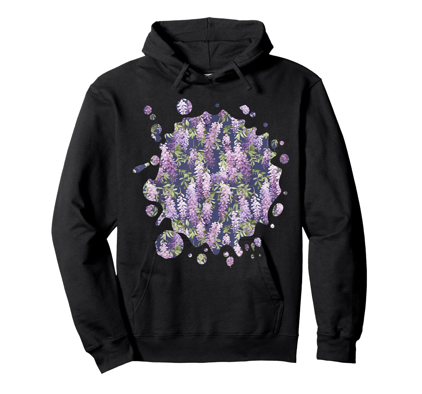 Cute Wisteria Inspired Flower Plant Lover Gardener women T-Shirt