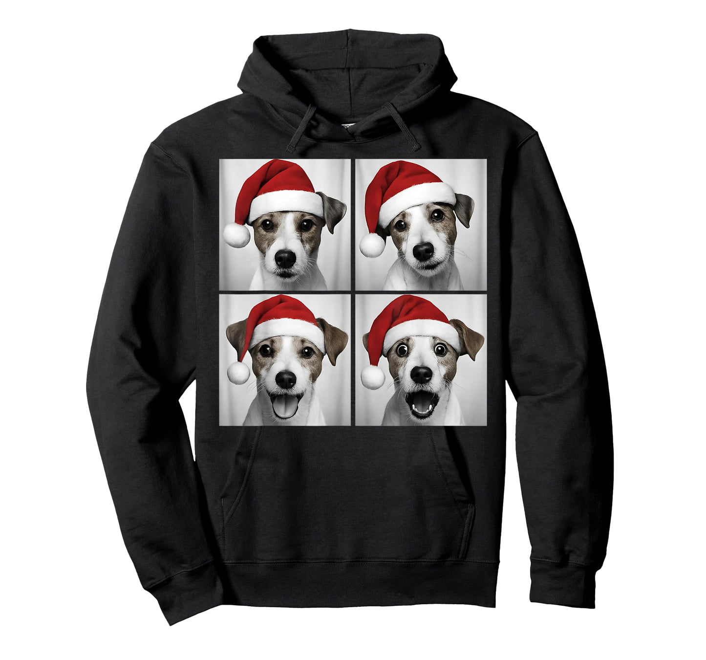 Funny Christmas Jack Russell Santa Dog Lover Photo Booth T-Shirt