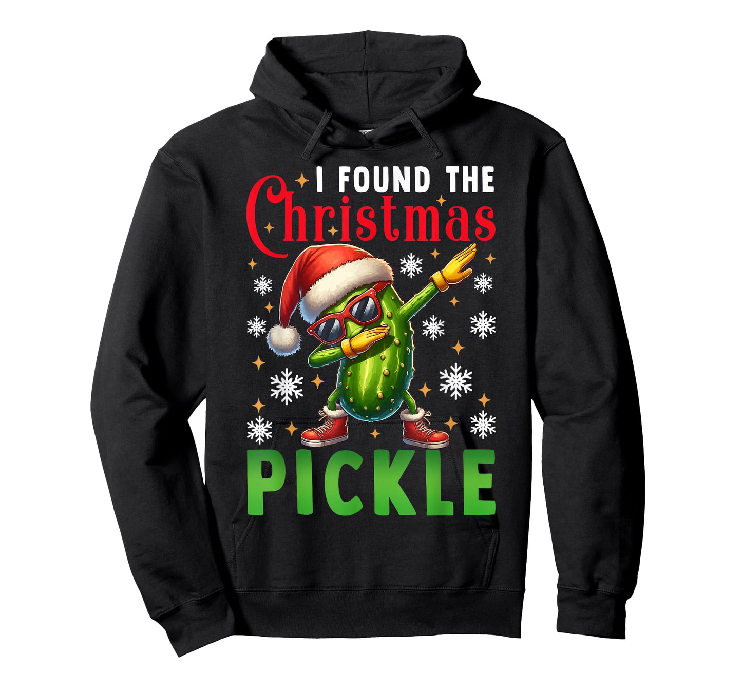 I Found Christmas Pickle Santa Hat Funny Xmas Pickle Lovers T-Shirt