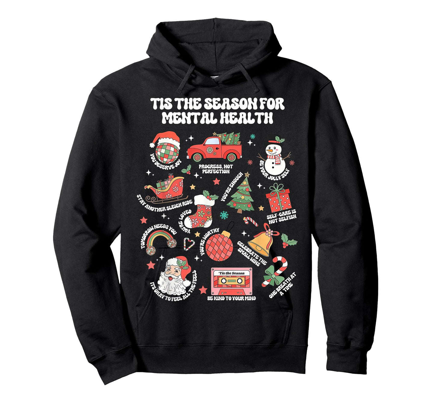 Tis The Season for Mental Health Christmas School Psychology T-Shirt