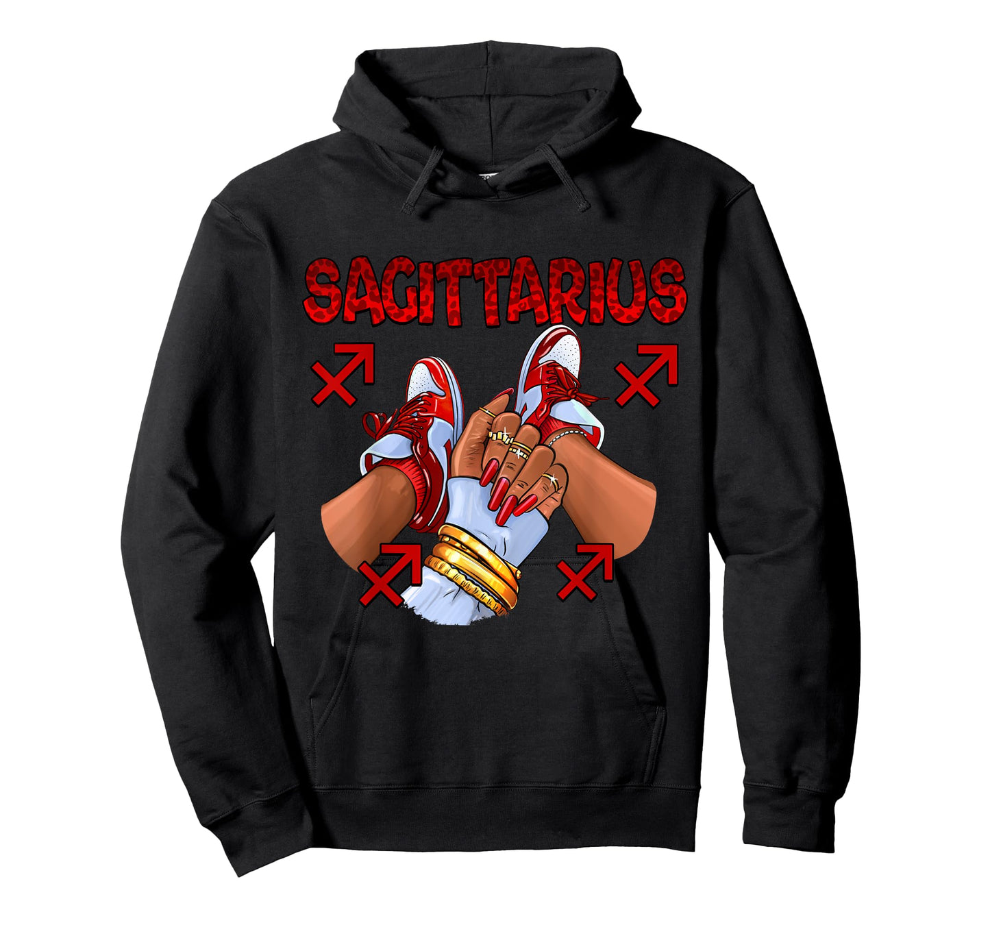 Sagittarius Queen Birthday Women Sneakers Zodiac Sign Bday T-Shirt