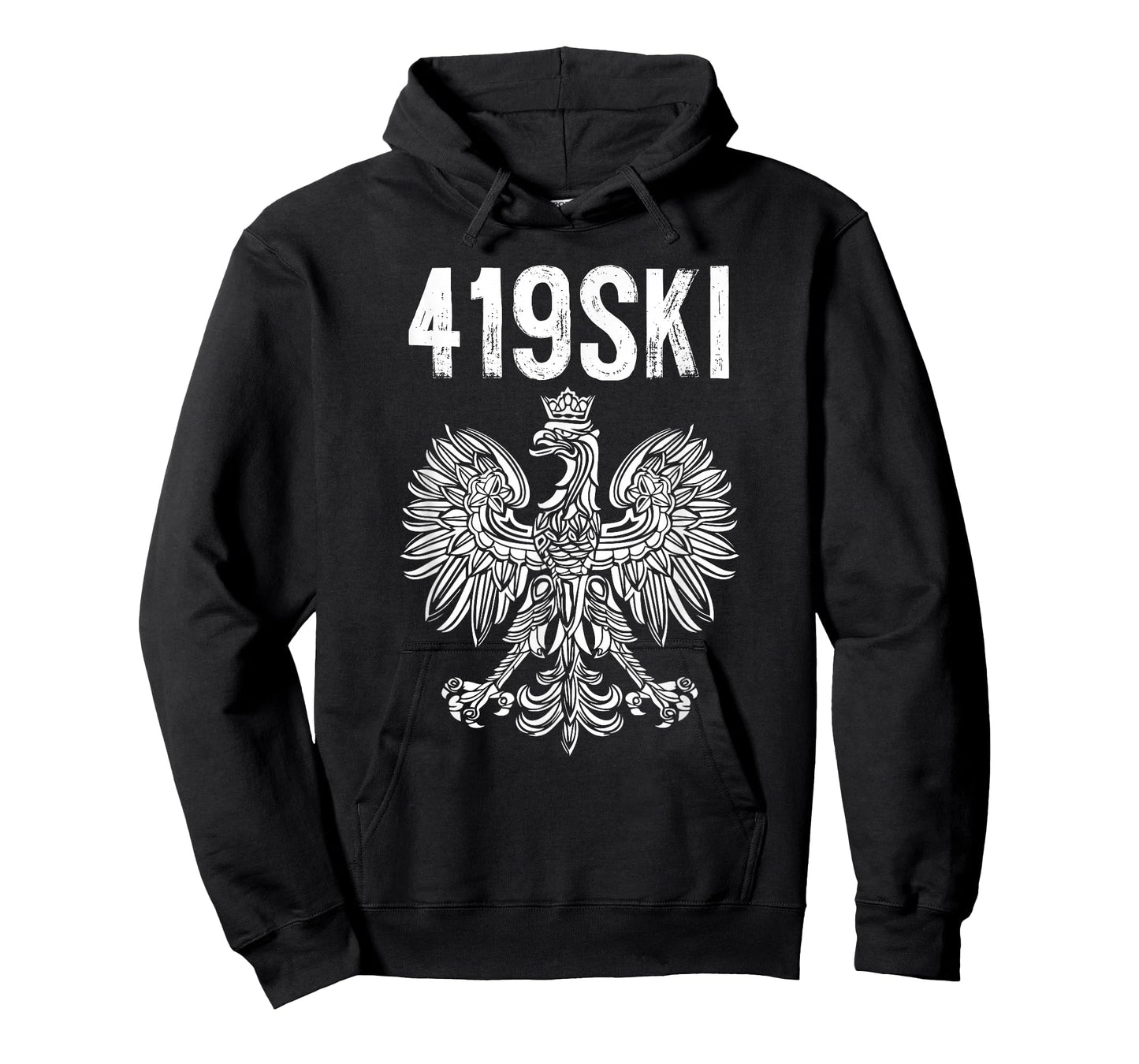 Toledo Ohio Polish American Eagle Flag Pride 419 Area Code T-Shirt