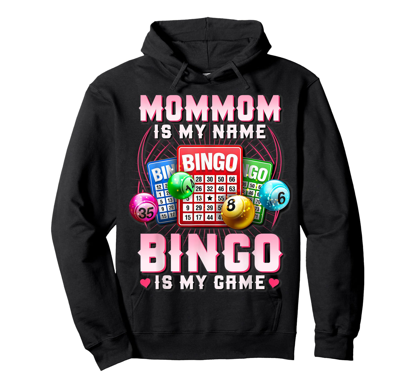 Bingo Player Mommom Is My Name Bingo Is My Game Xmas T-Shirt