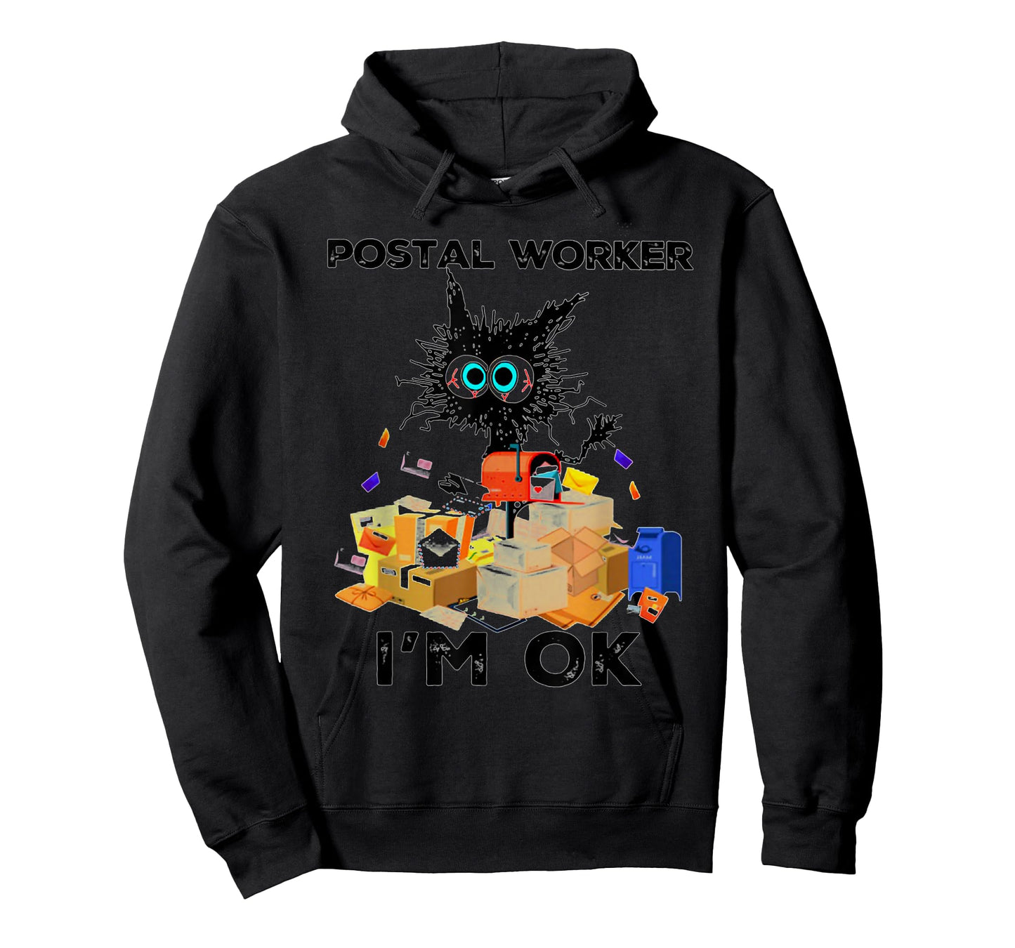 Postal Worker I'm Ok Funny Cat T-Shirt