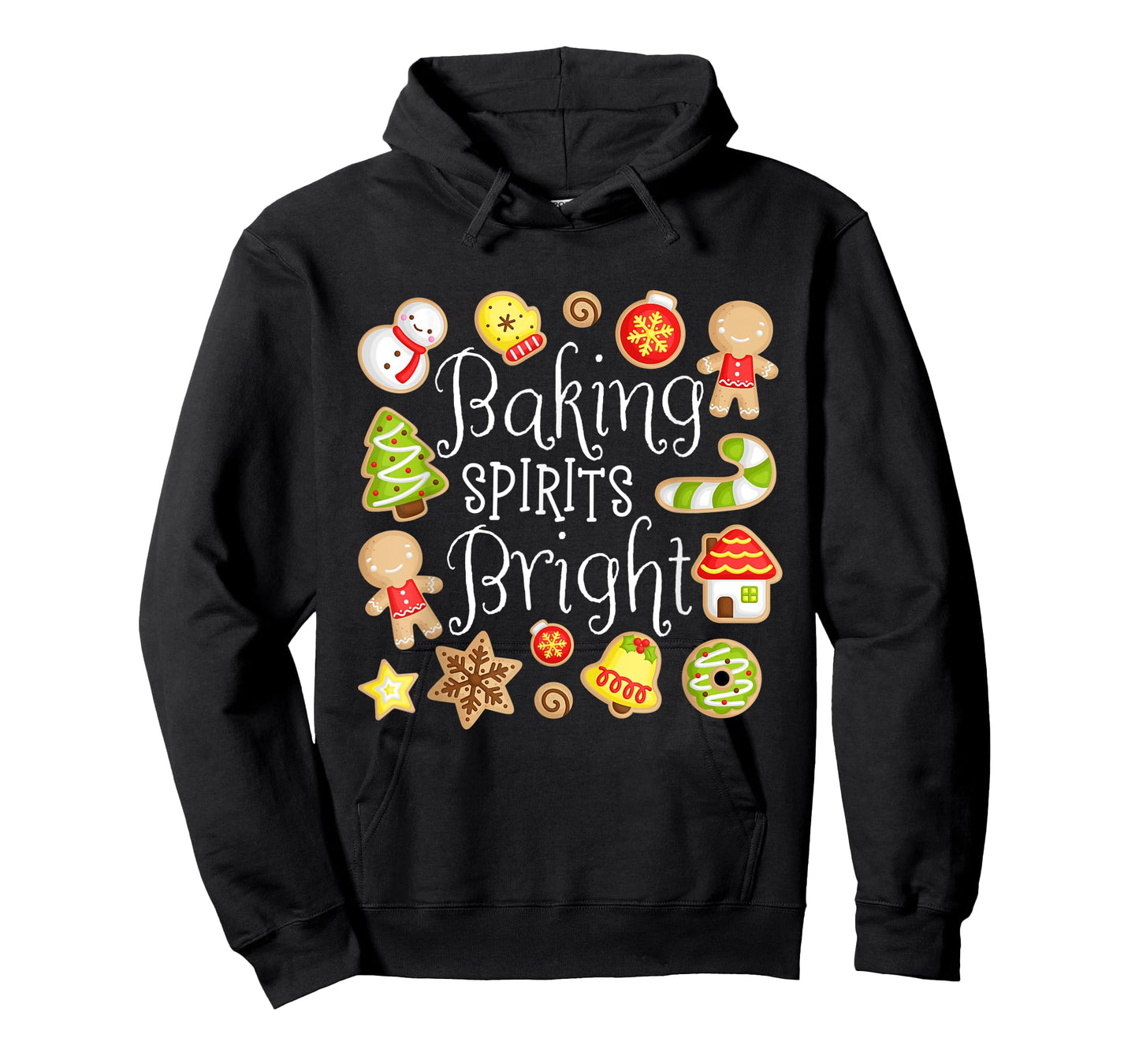 Baking Spirits Bright Christmas Gingerbread Lover Xmas Party T-Shirt
