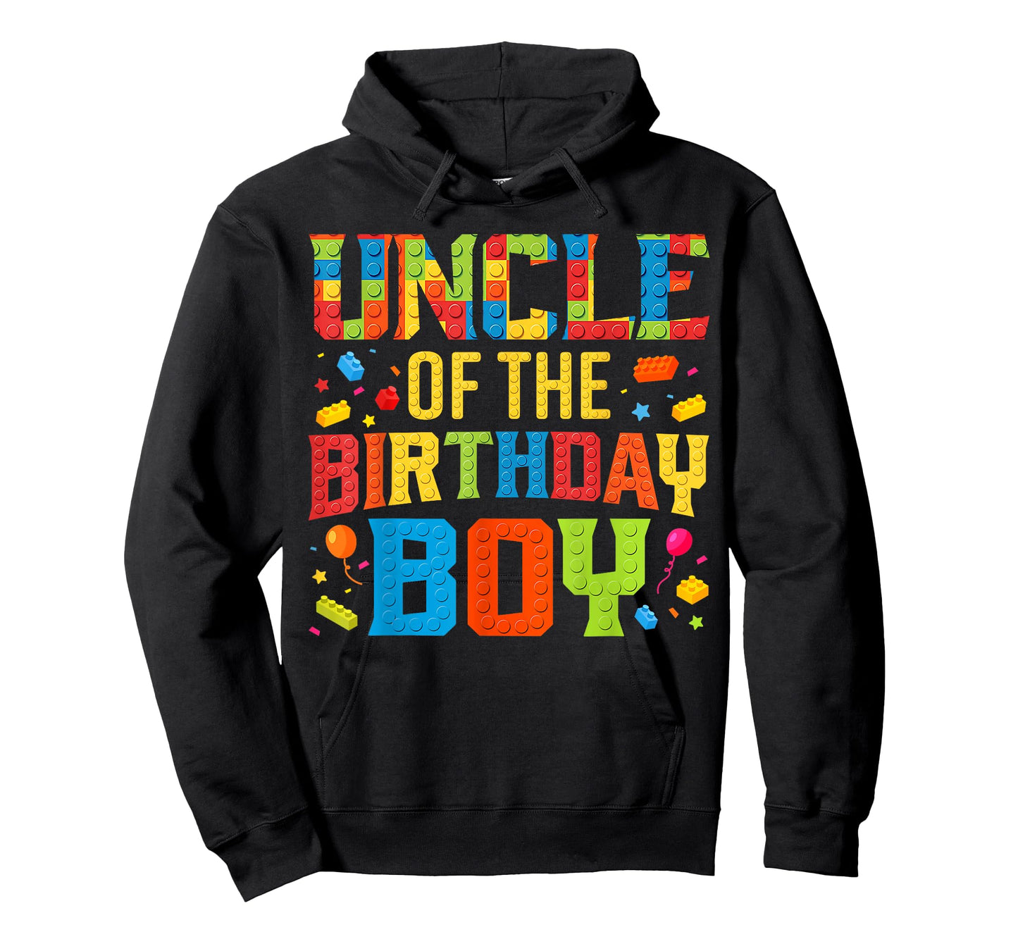 Uncle Of The Birthday Boy Master Builder Building Blocks T-Shirt