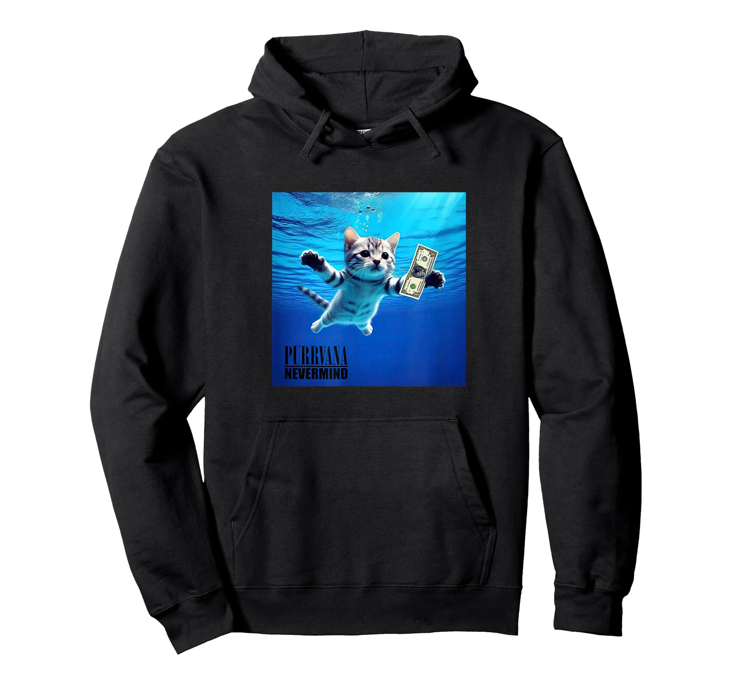 Purrvana Nevermind Funny Cat T-Shirt