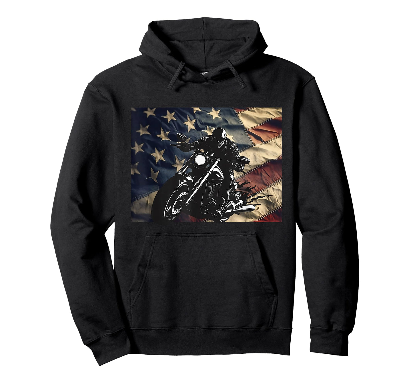 American Flag Motorcycle Apparel - Motorcycle T-Shirt