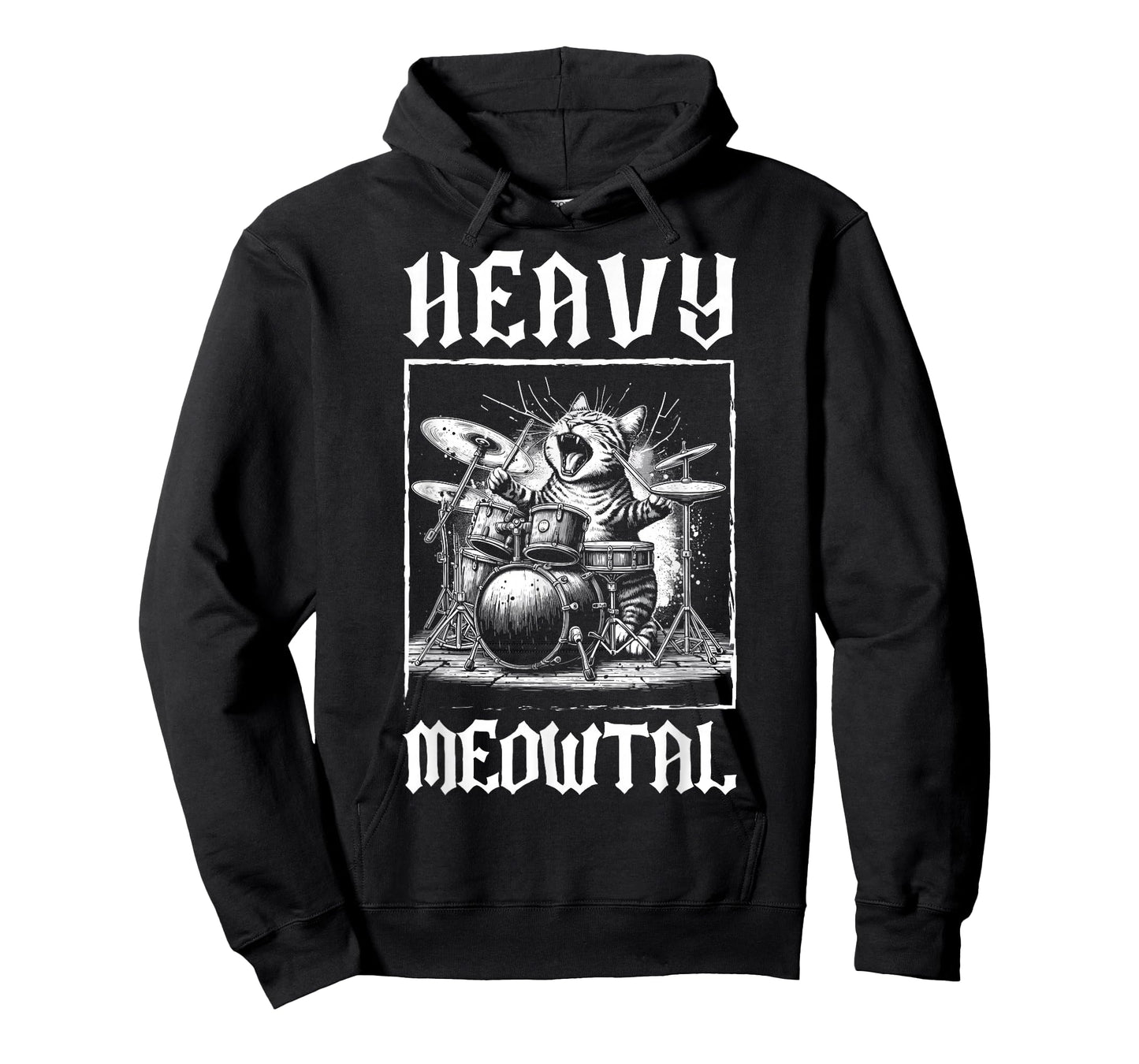 Heavy Meowtal - Funny Cat & Heavy Metal T-Shirt
