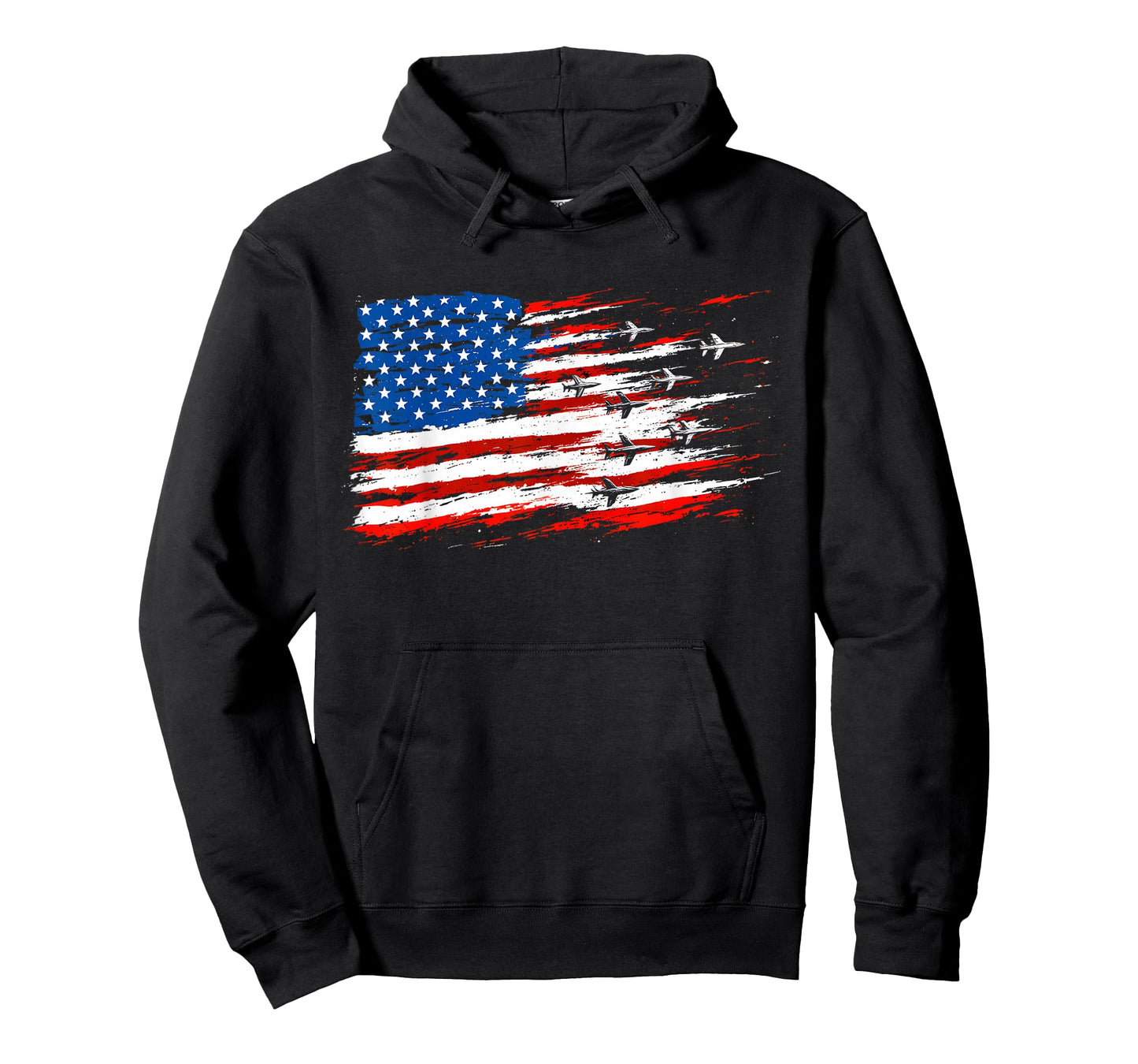 Airplane American Flag Aviation Fighter Jets 4th of July T-Shirt
