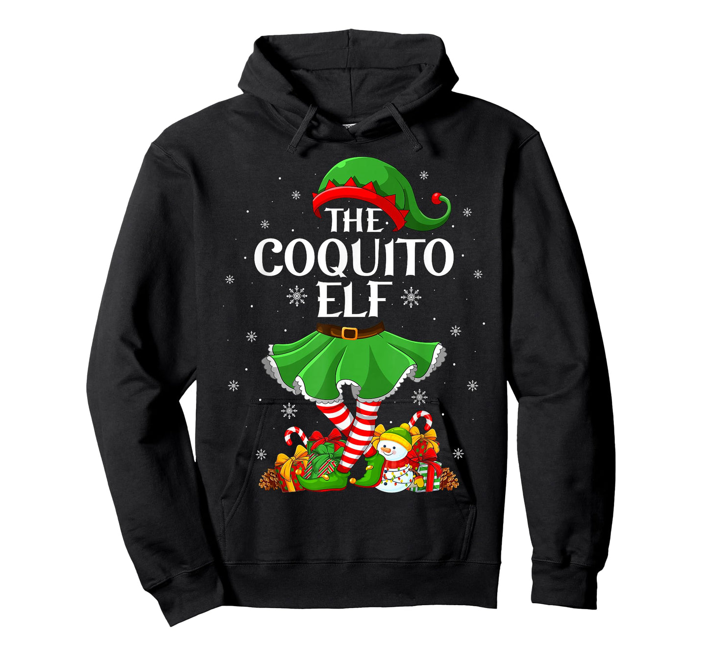 Coquito Elf Christmas Family Elf Squad Xmas Girls Women T-Shirt