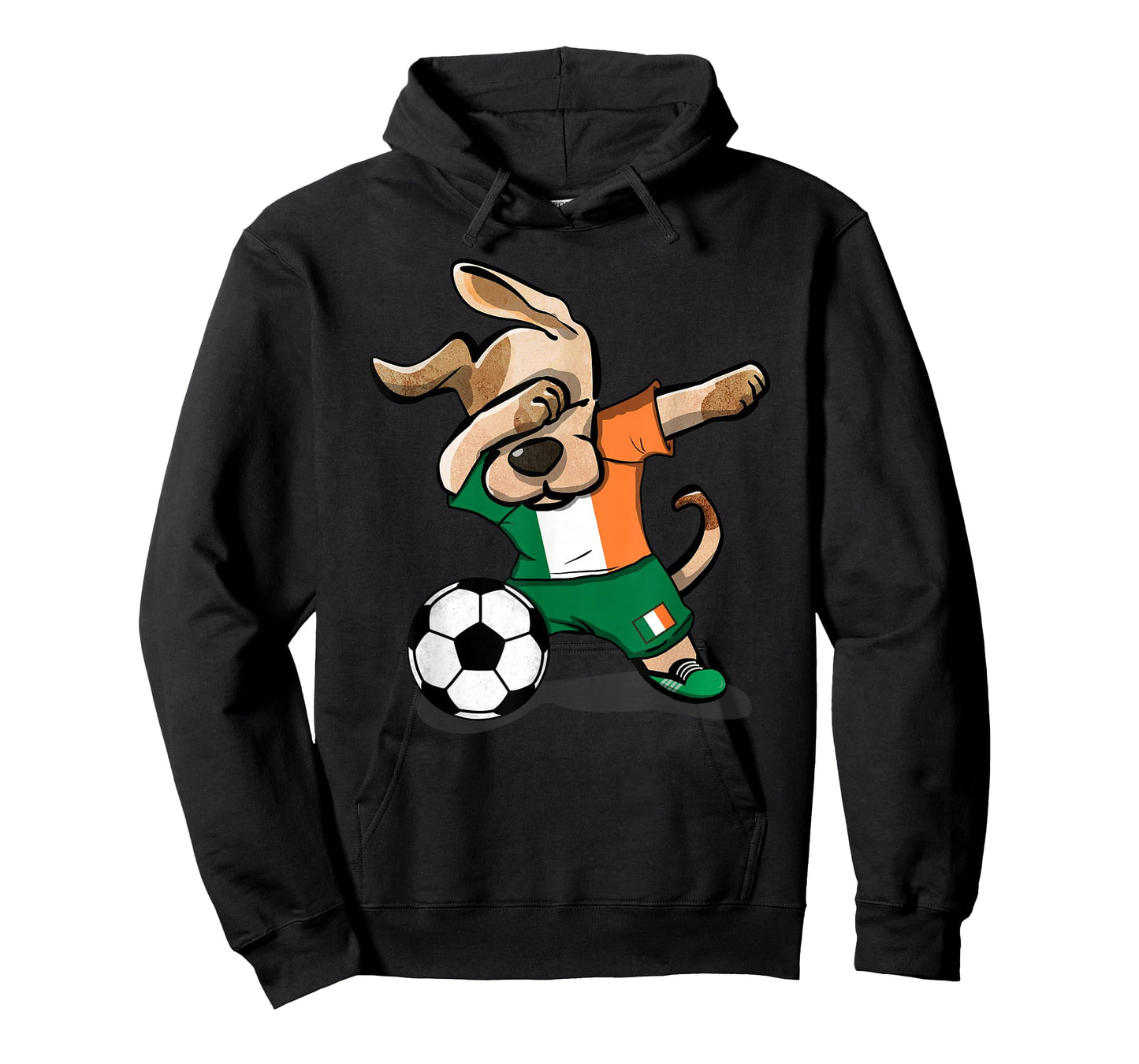 Funny Dabbing Dog Ireland Soccer Jersey Funny Irish Football T-Shirt