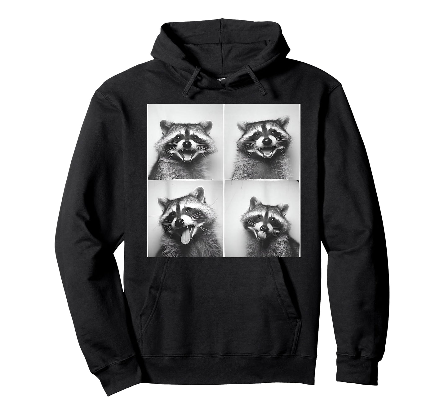 Laughing Raccoon Face Trash Raccoons Unique Quirky Animal T-Shirt