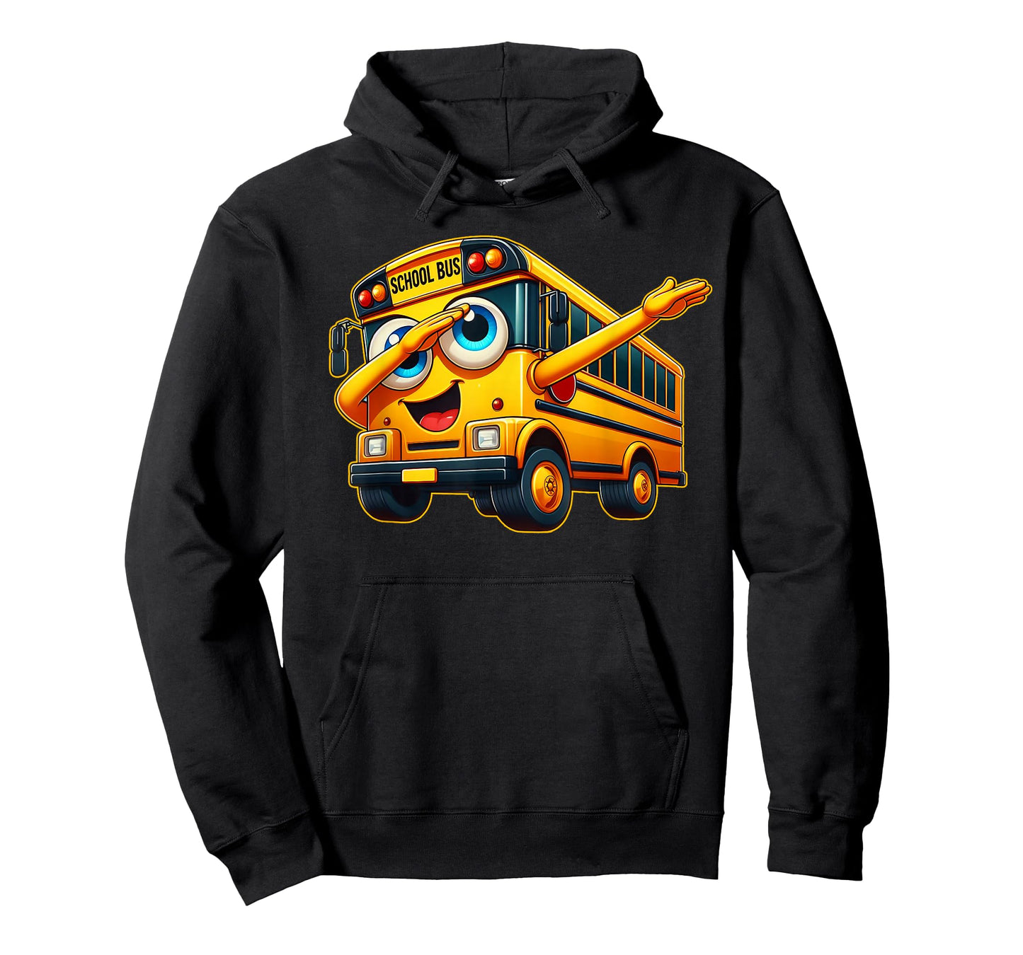 Funny Dabbing Yellow School Bus Graphic Gifts Kids Boys T-Shirt
