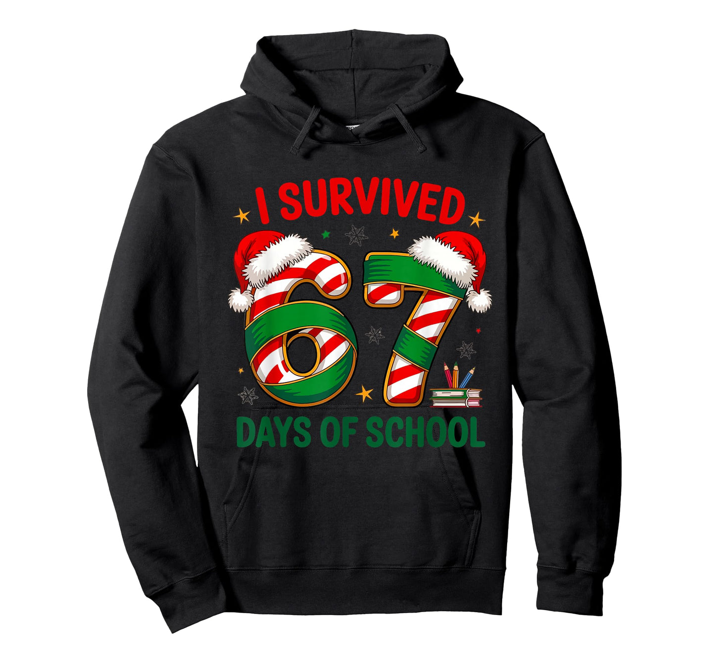 I Survived 67 Days of School Teachers Students Six Seven 90s T-Shirt