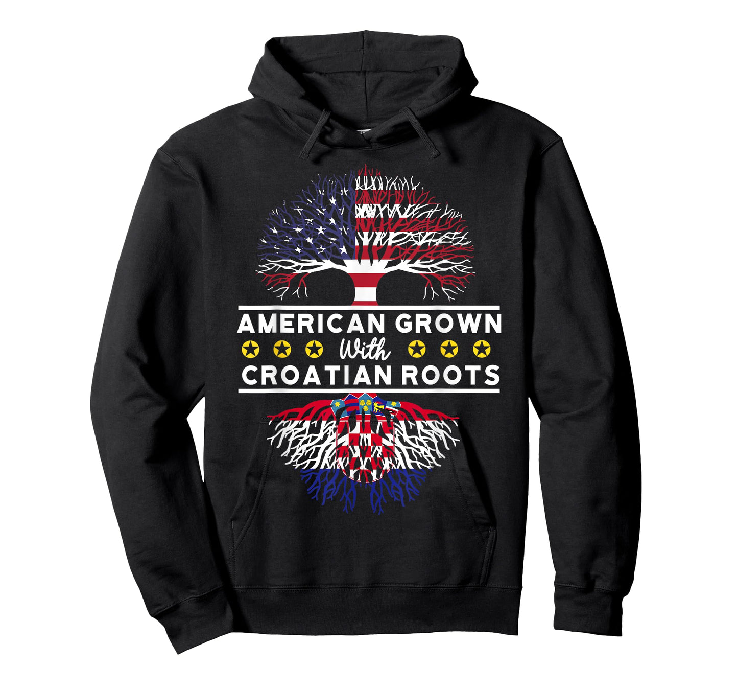 American Grown with Croatian Roots - Croatia T-Shirt