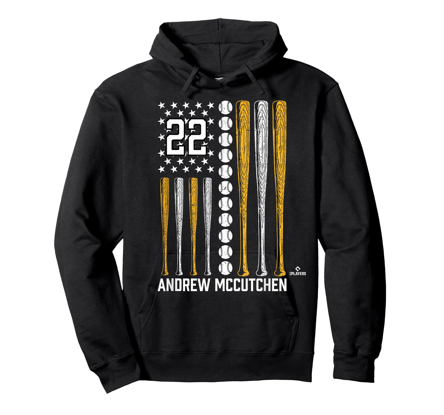 Baseball American Flag Andrew McCutchen Pittsburgh Baseball T-Shirt