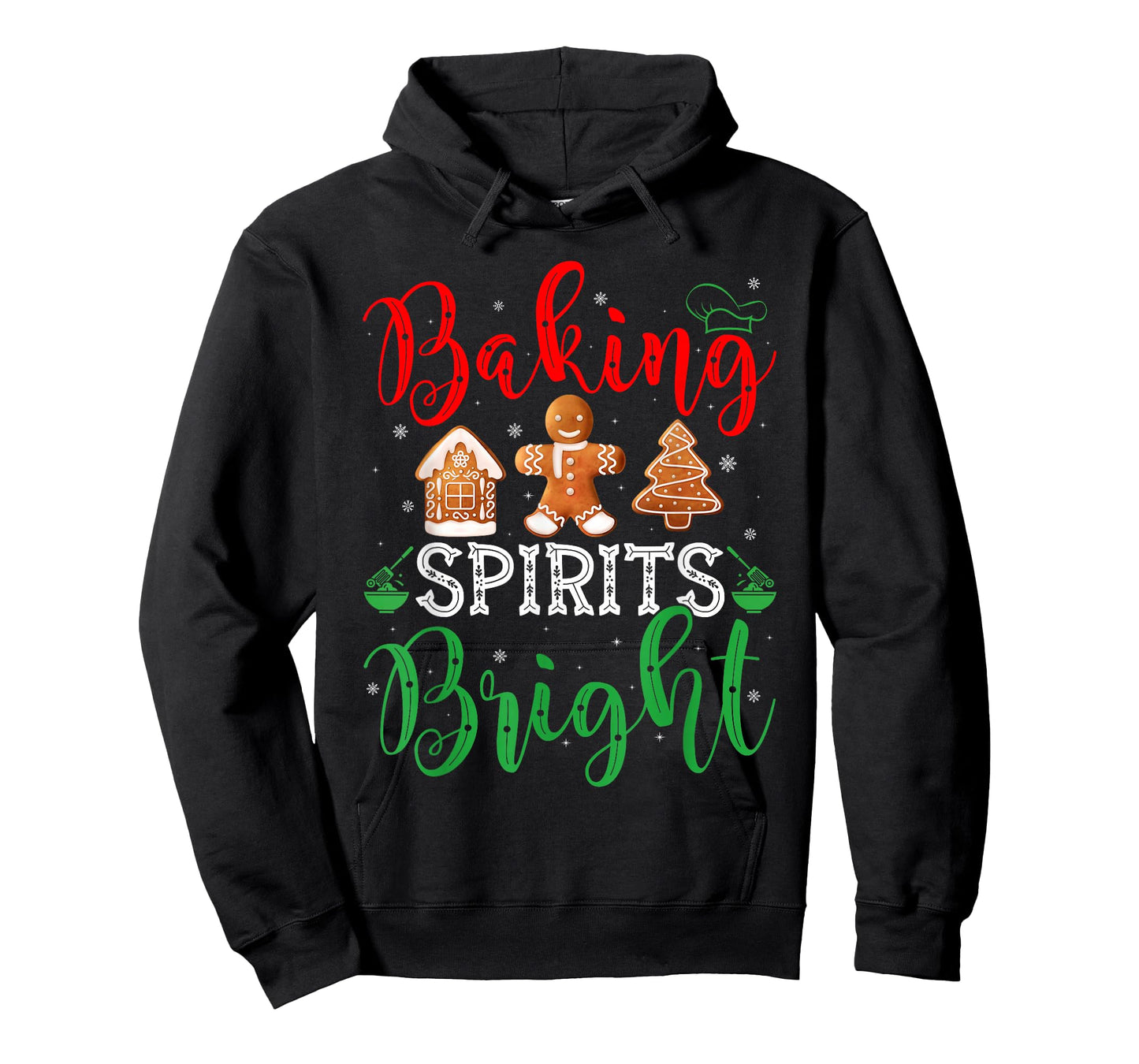 Christmas Baking Spirits Bright Cute Womens Christmas Pajama T-Shirt