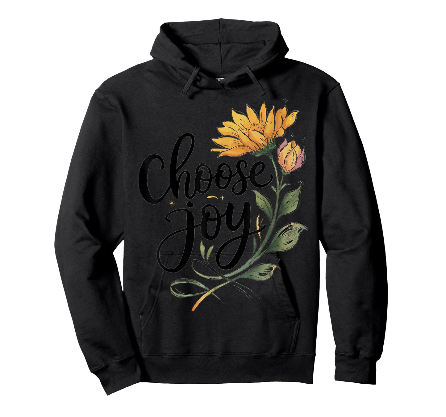 Choose Joy Inspirational Sunflower Floral Positive T-Shirt