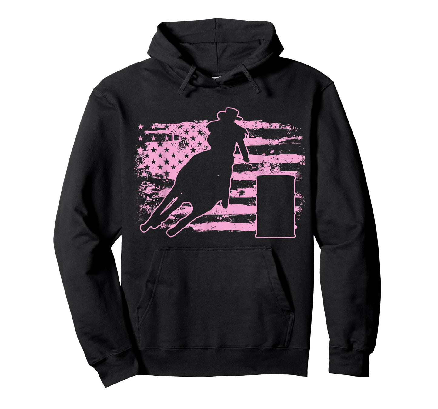 Barrel Racing USA American Flag Gift for Barrel Racers T-Shirt