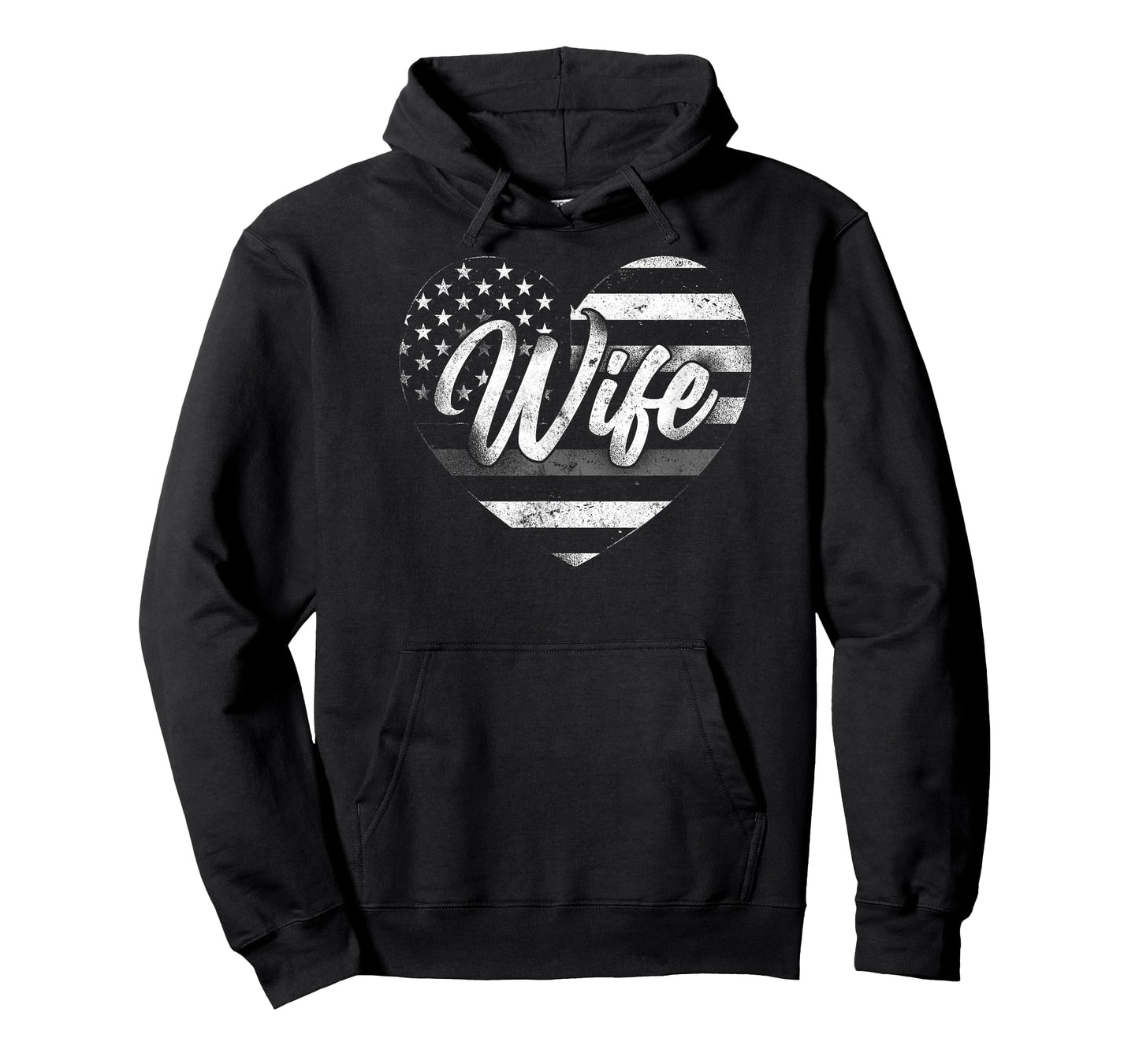 Correctional Officer Wife Marriage Heart American Flag T-Shirt