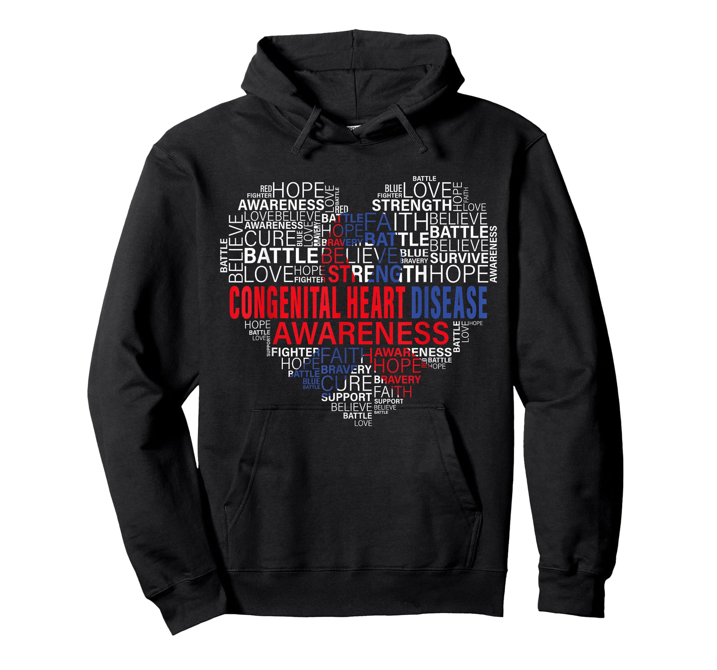 CHD Awareness Heart Disease Fighting Hope Support Warrior T-Shirt