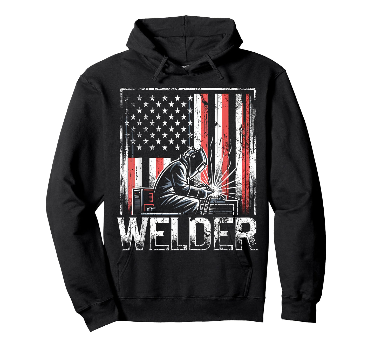 Welder American Flag USA Patriotic Welding Welder T-Shirt