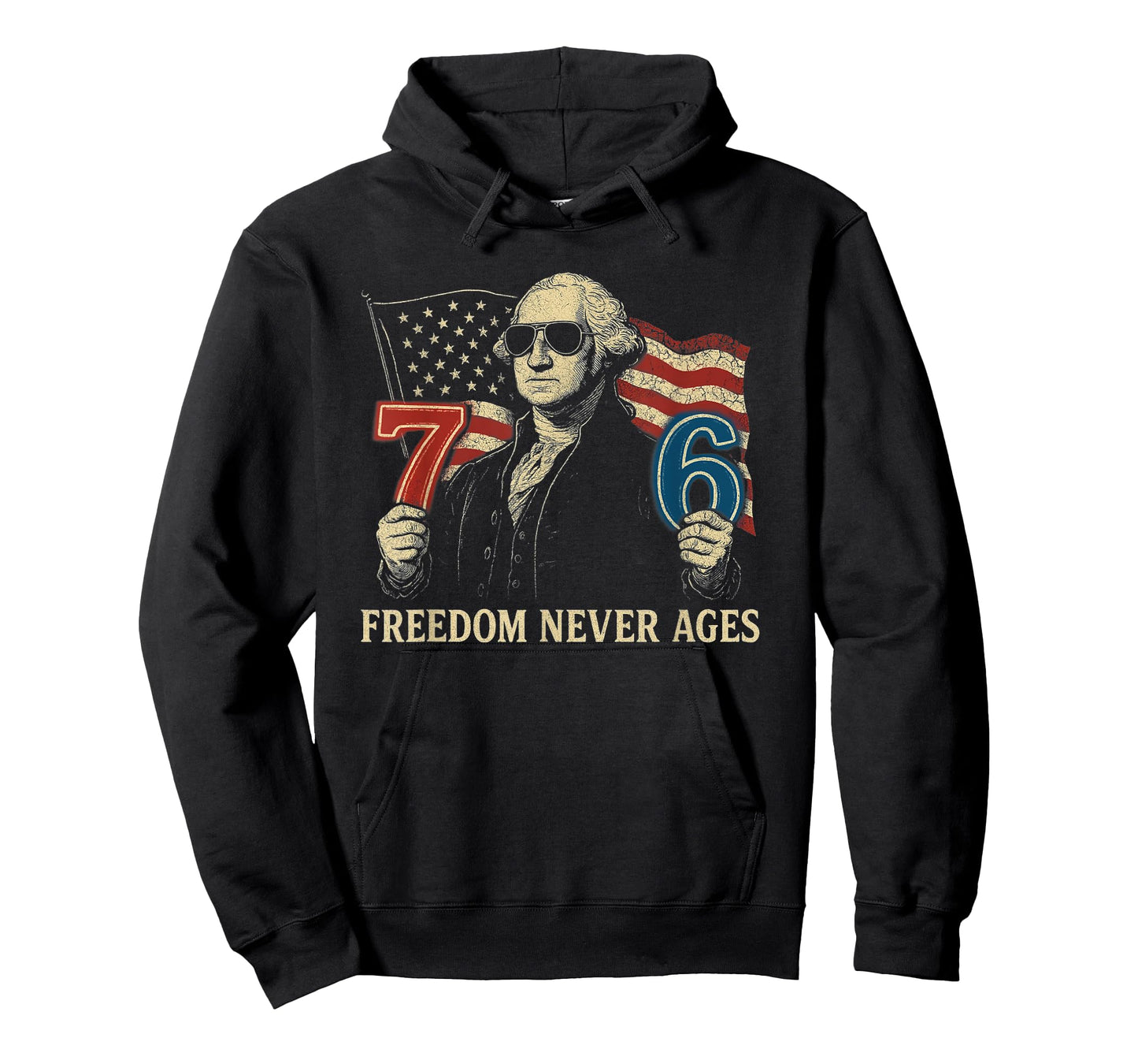 6-7 7-6 George Washington Freedom Design for Teachers T-Shirt