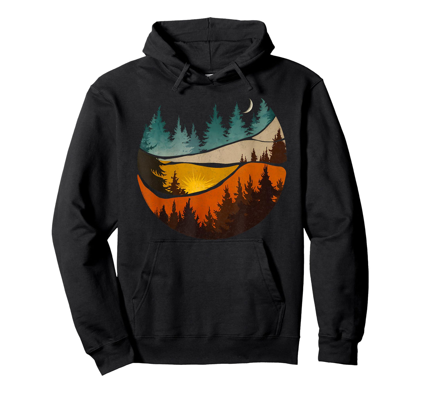 Trees Nature Mountains Adventure Outdoor Wildlife Forest T-Shirt