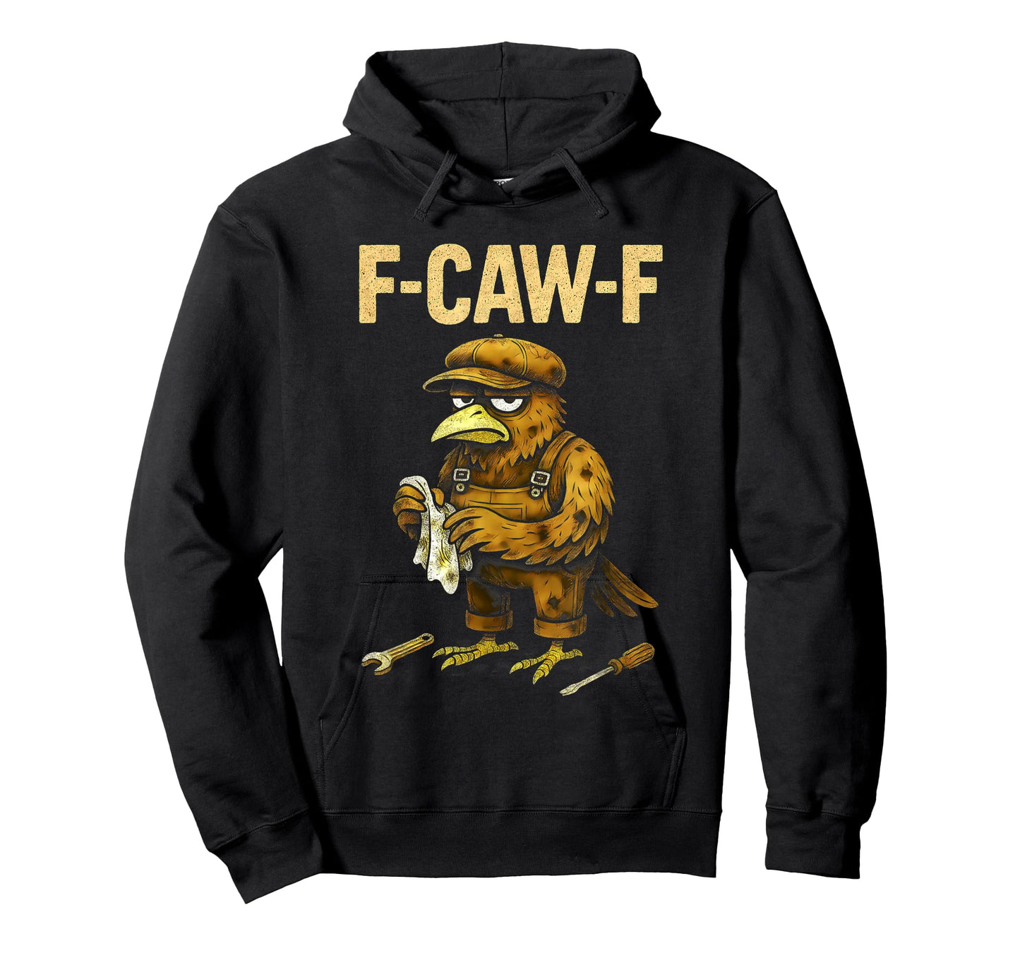 Funny Mechanic F Caw F Crow Fcawf Raven Mechanics Bird F Awk T-Shirt