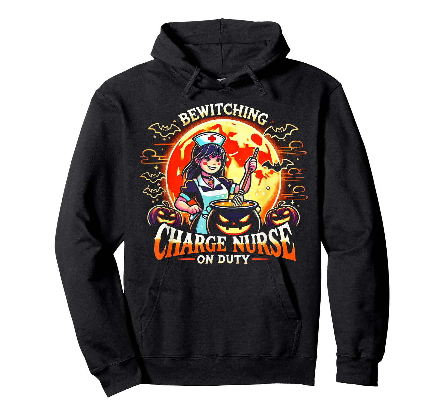 Charge Nurse Halloween Spooky Nursing Trick Or Treat T-Shirt