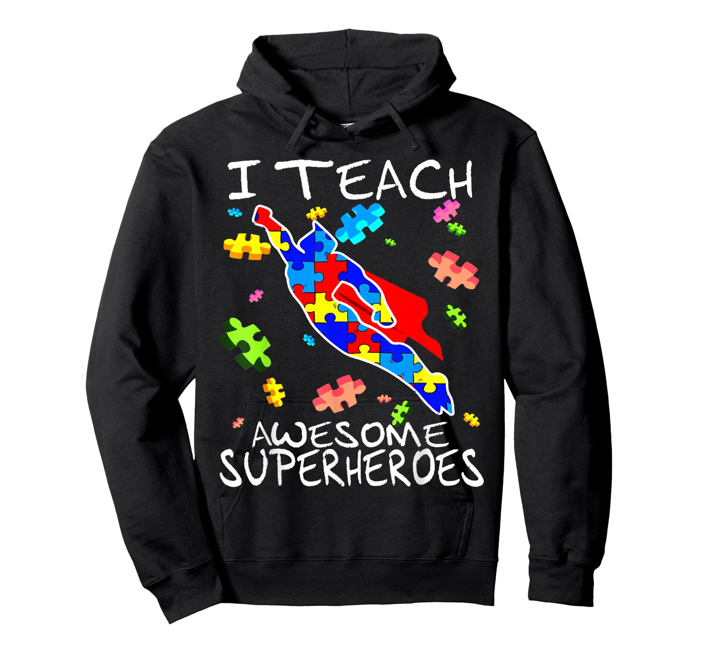 Autism Awareness Teacher I Teach Awesome Superheroes T-Shirt