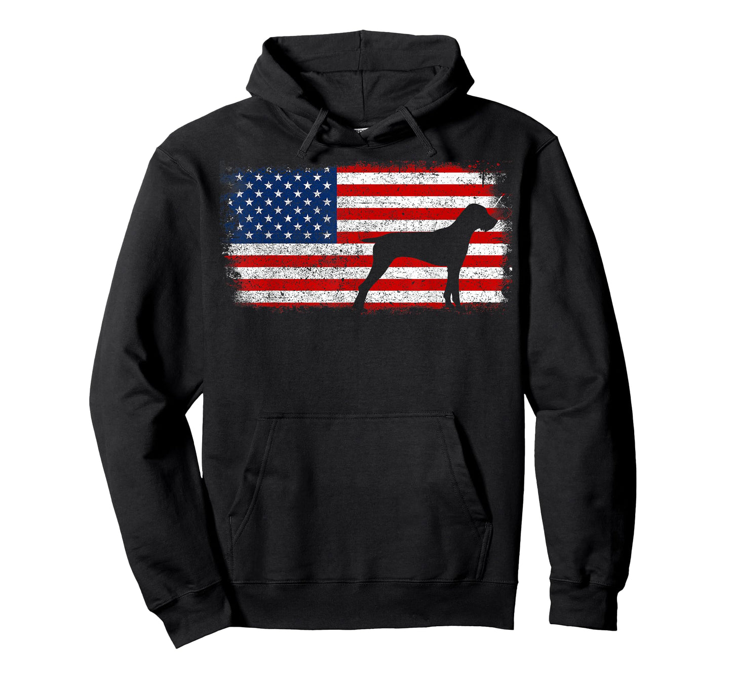 PUDELPOINTER Patriotic Shirt, American Flag Vintage T-Shirt