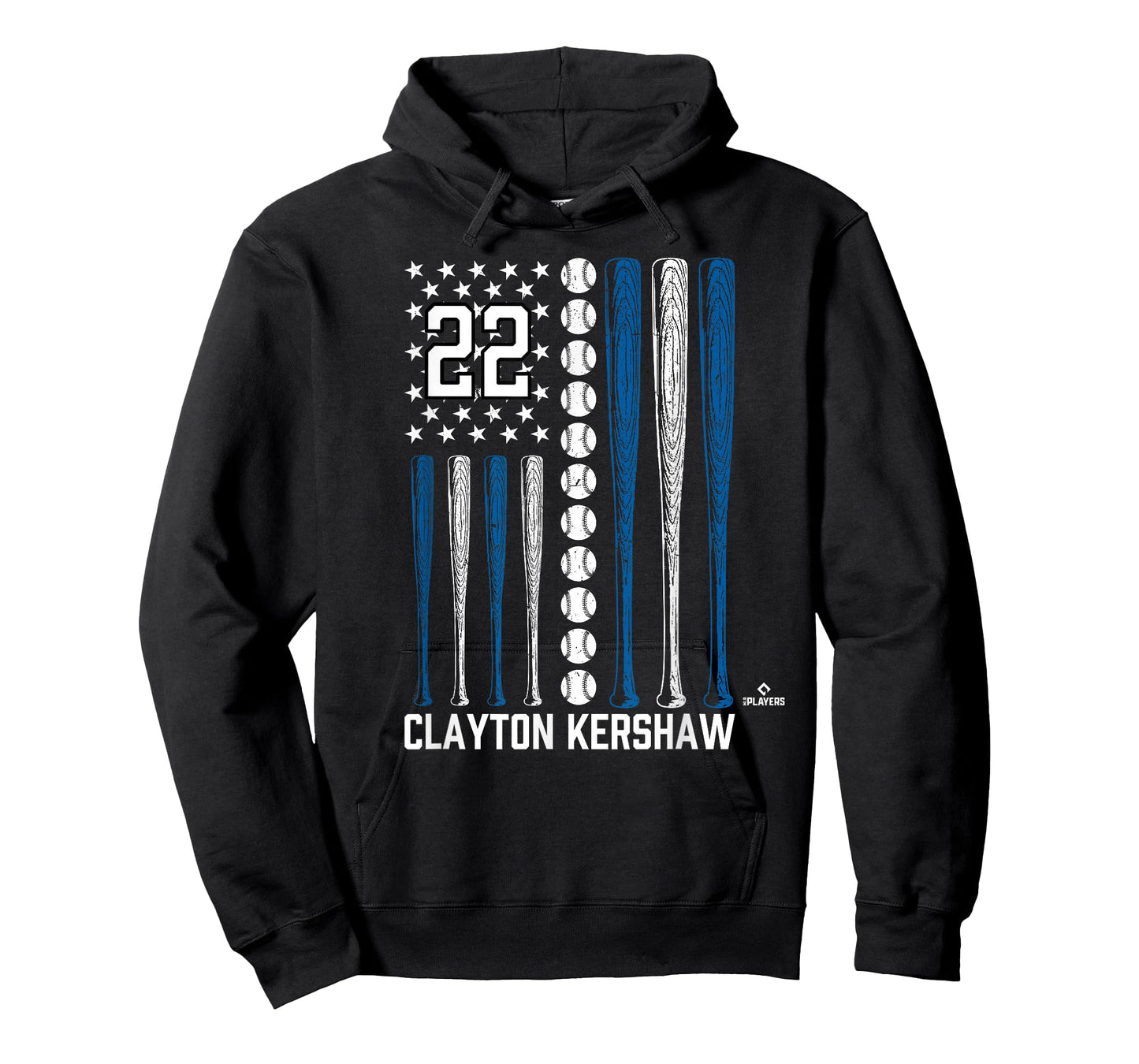 Baseball American Flag Clayton Kershaw Los Angeles Baseball T-Shirt
