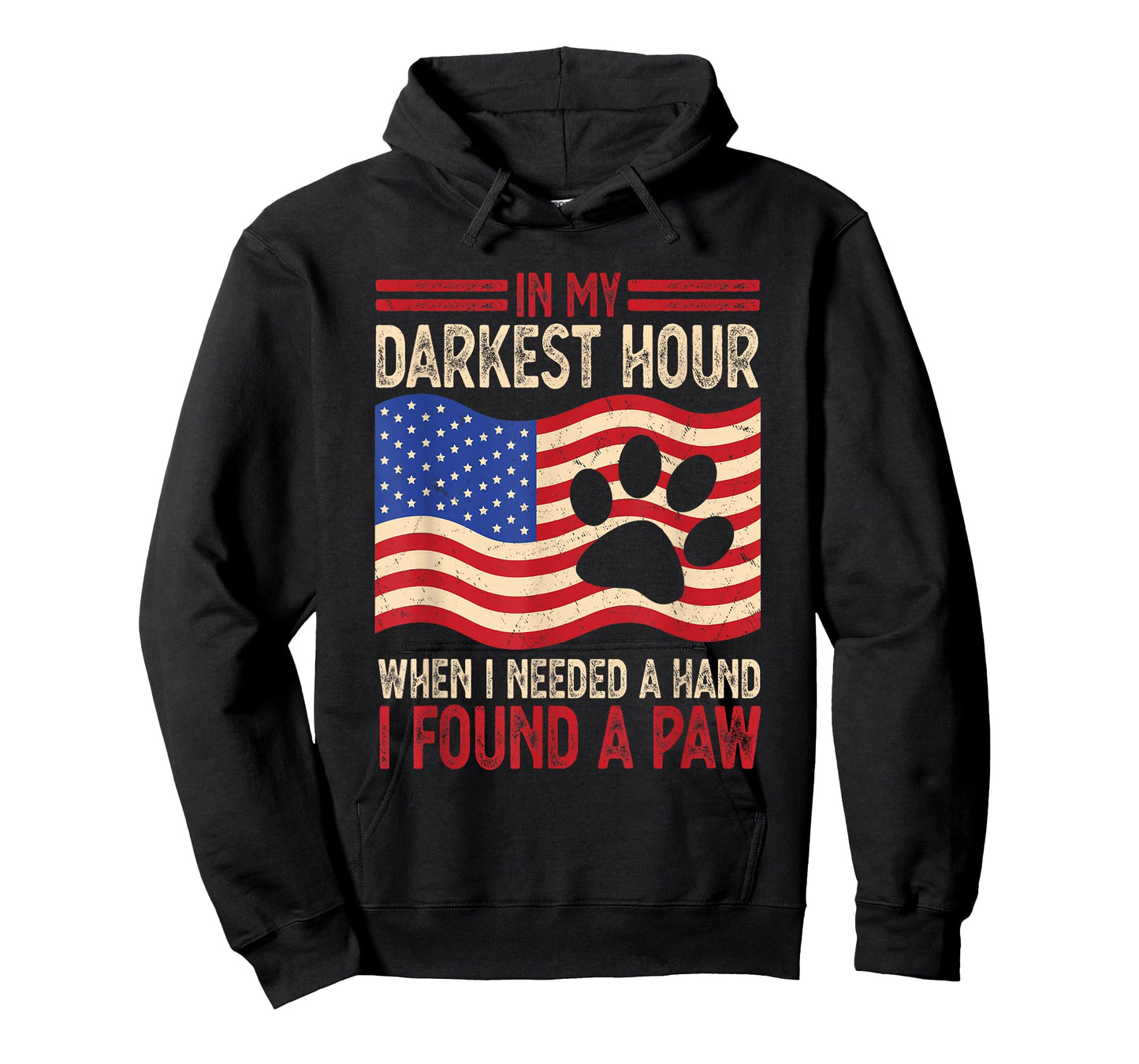 Animal Rescue in My Darkest Hour I Found A Paw Animal Lover T-Shirt