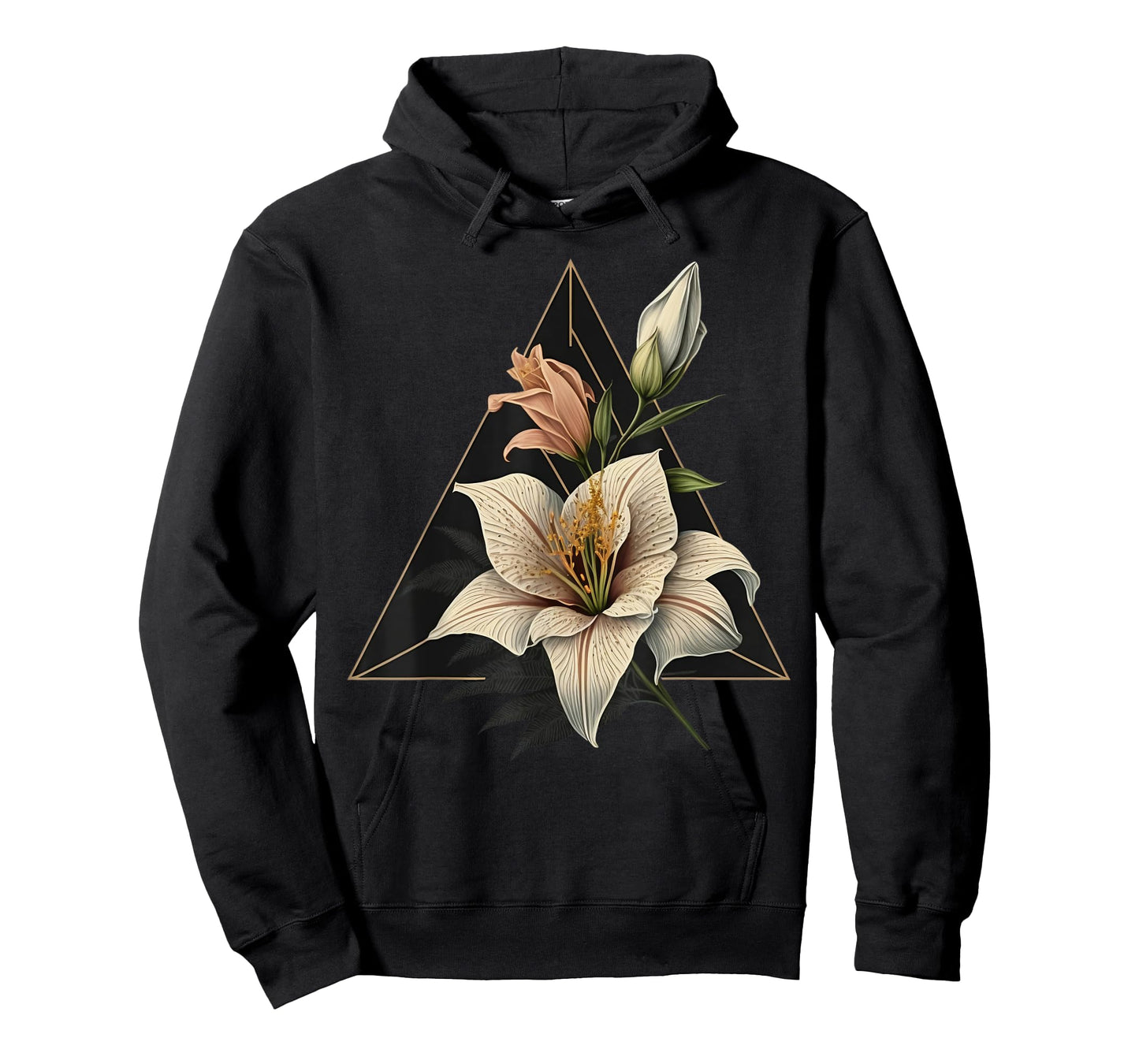 Abstract Geometric Lily T-Shirt