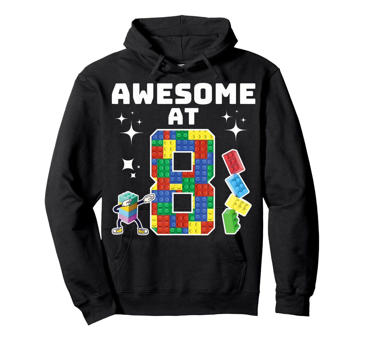Building Blocks Building Bricks 8th Birthday Boy Dabbing Boy T-Shirt
